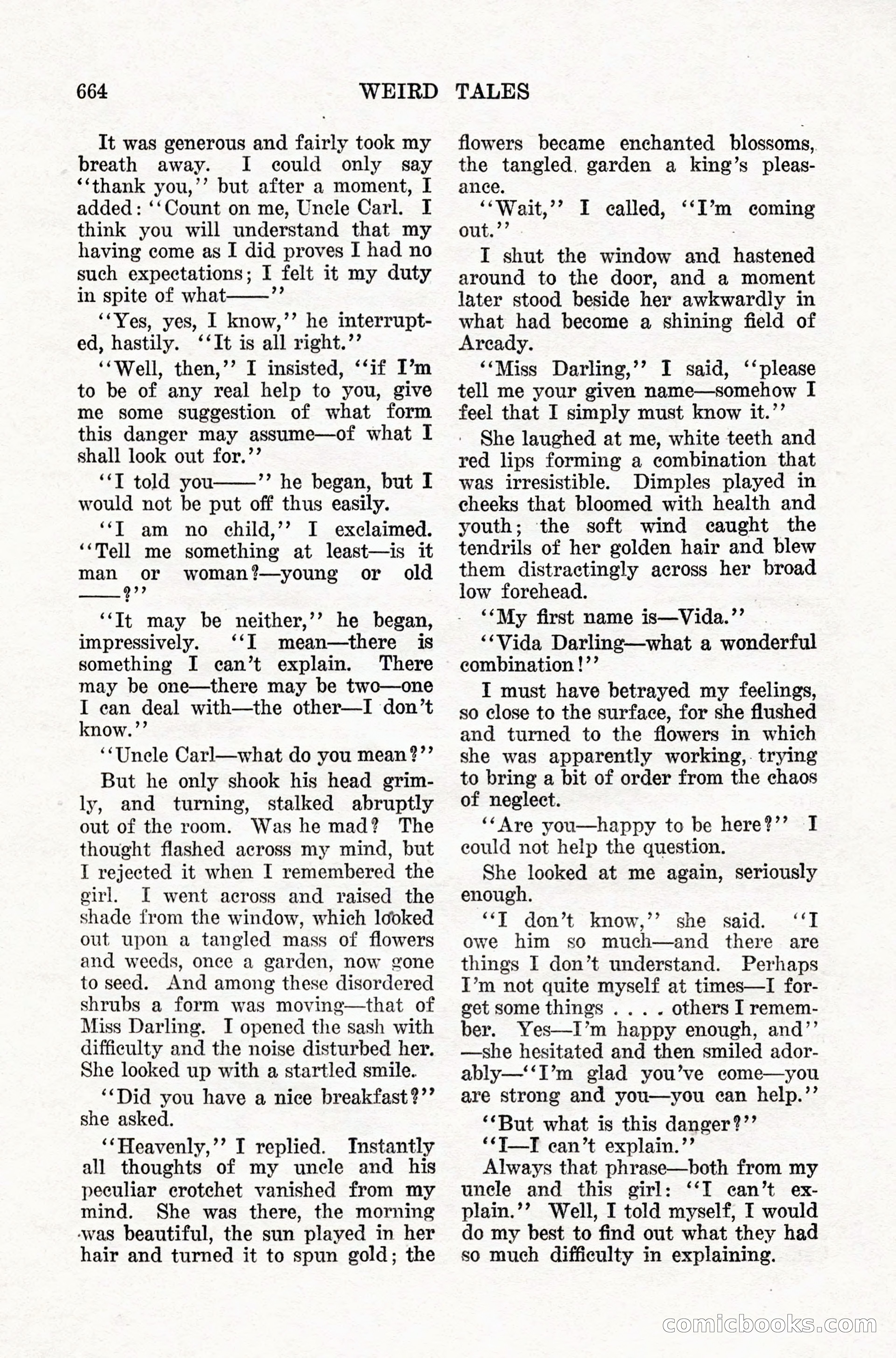 Weird Tales, Vol. IX, No. 5 — page 90 of 148
