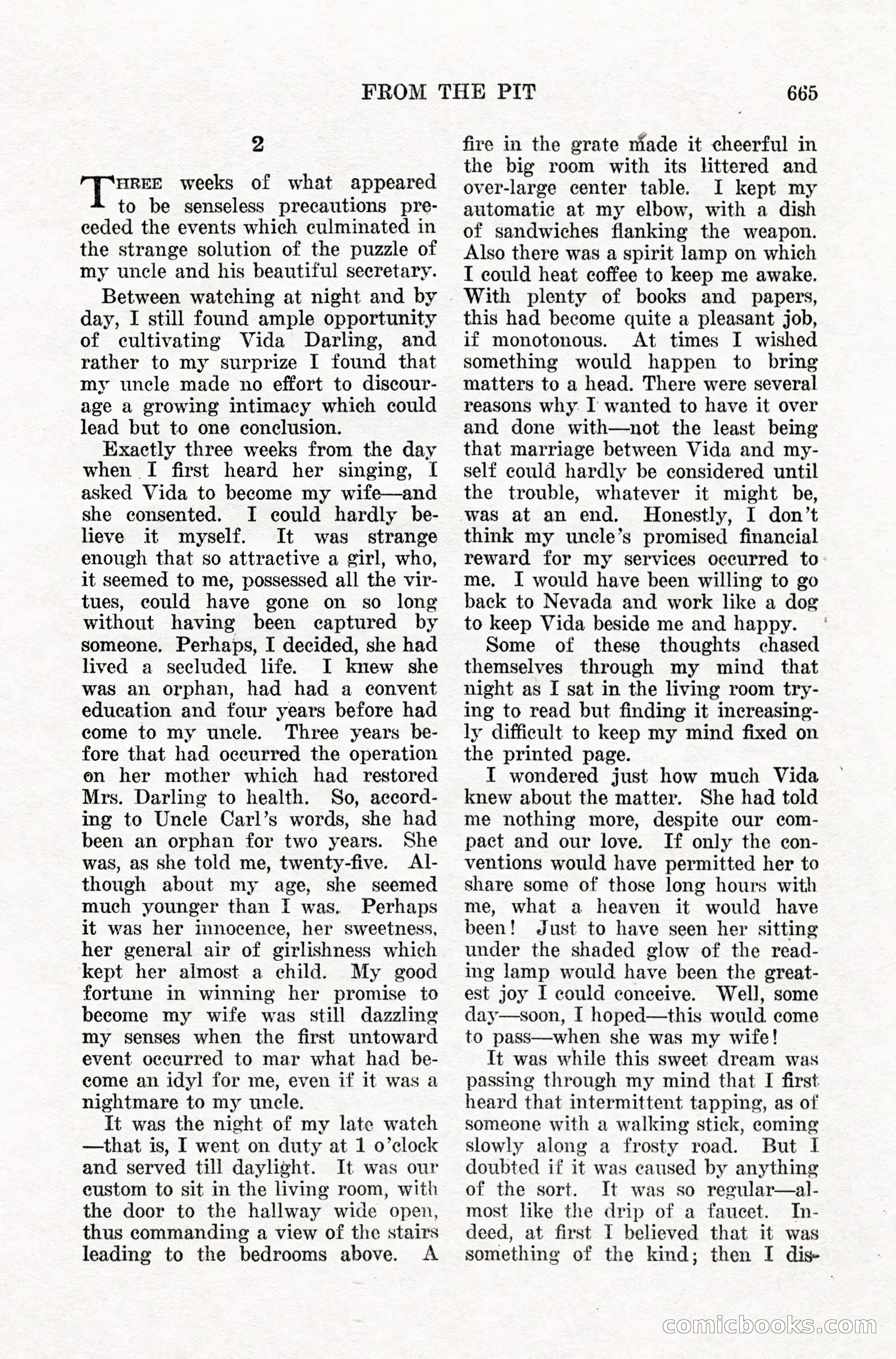Weird Tales, Vol. IX, No. 5 — page 91 of 148