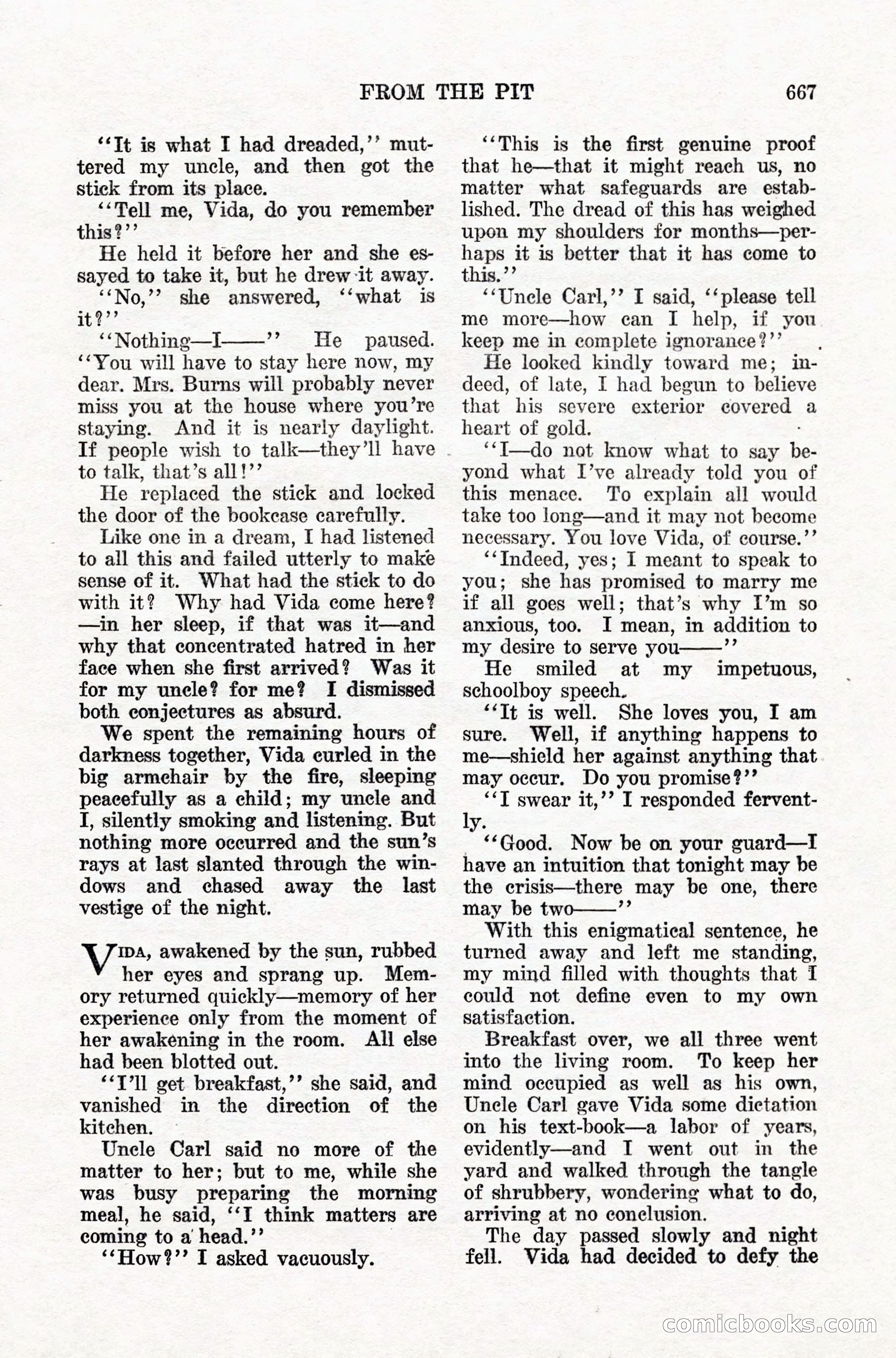 Weird Tales, Vol. IX, No. 5 — page 93 of 148