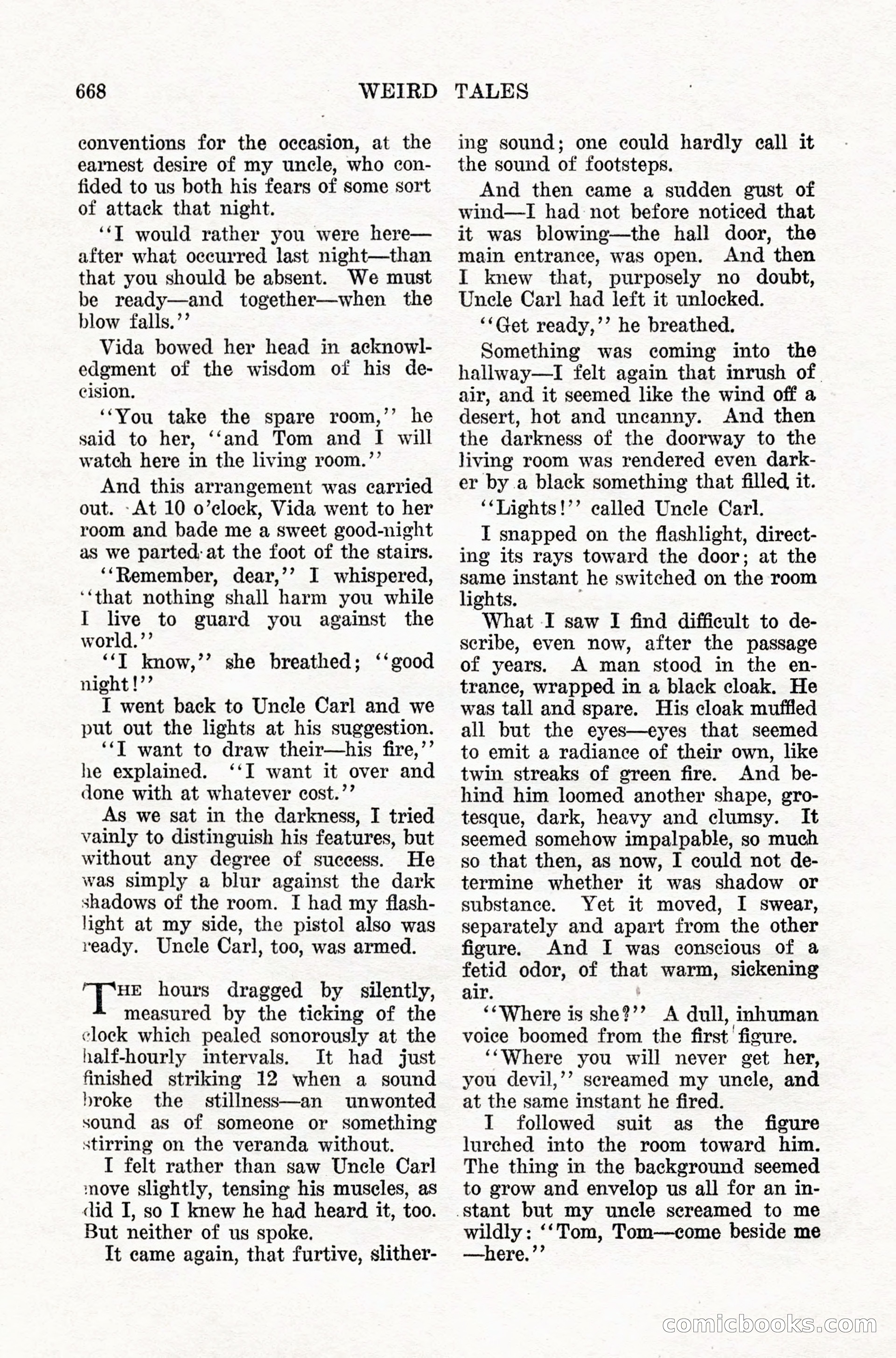 Weird Tales, Vol. IX, No. 5 — page 94 of 148