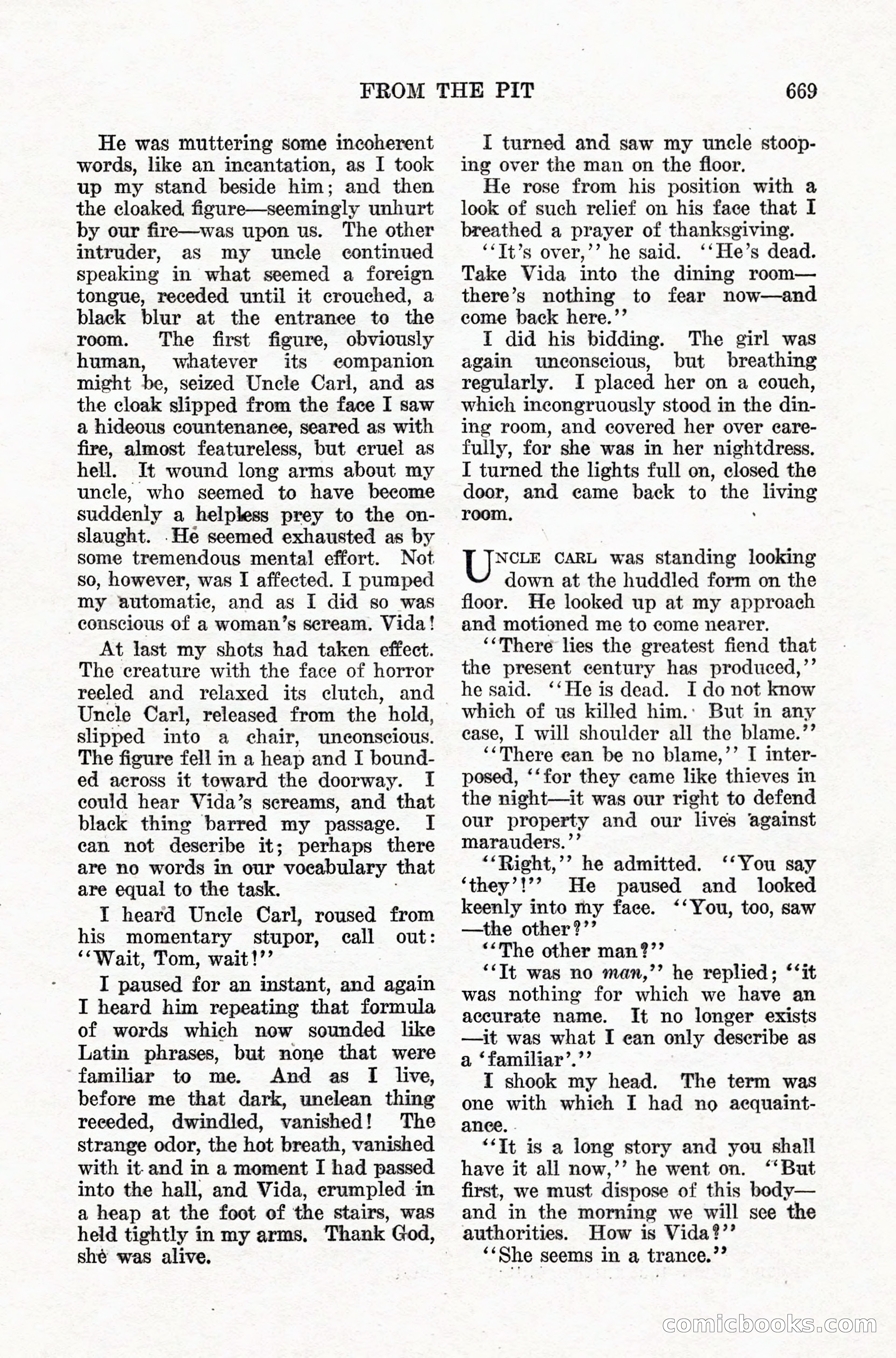 Weird Tales, Vol. IX, No. 5 — page 95 of 148