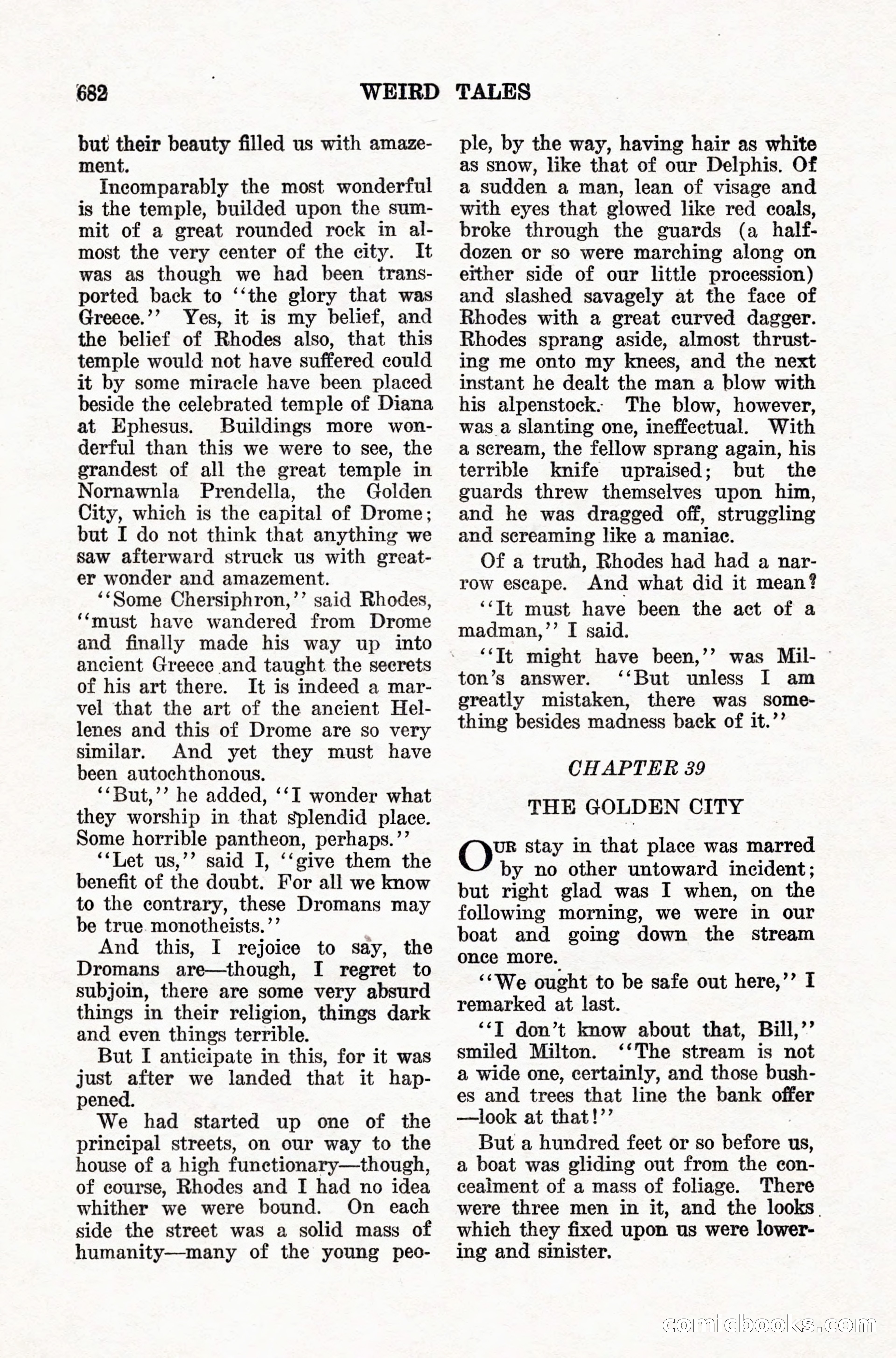 Weird Tales, Vol. IX, No. 5 — page 108 of 148