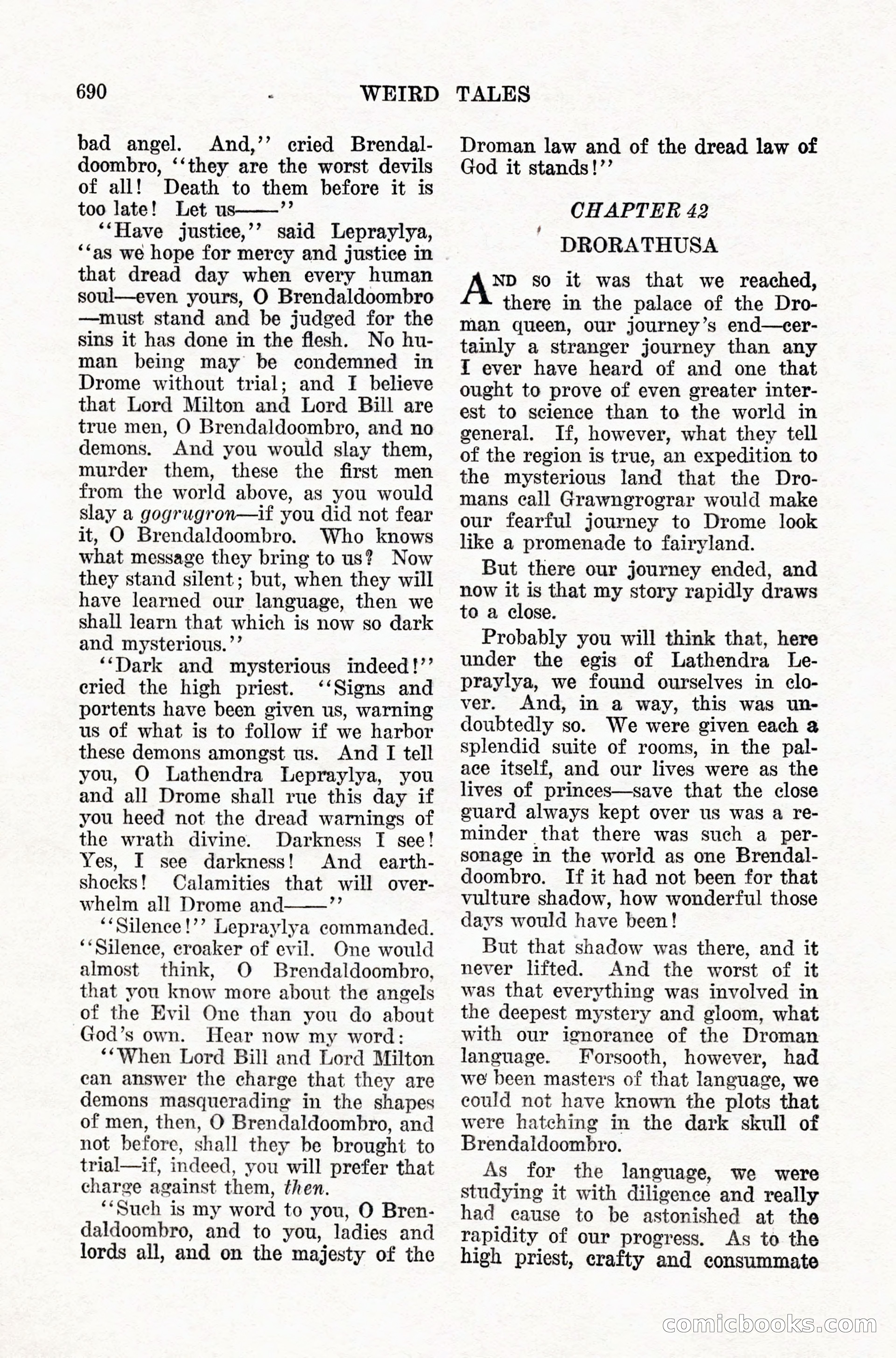 Weird Tales, Vol. IX, No. 5 — page 116 of 148