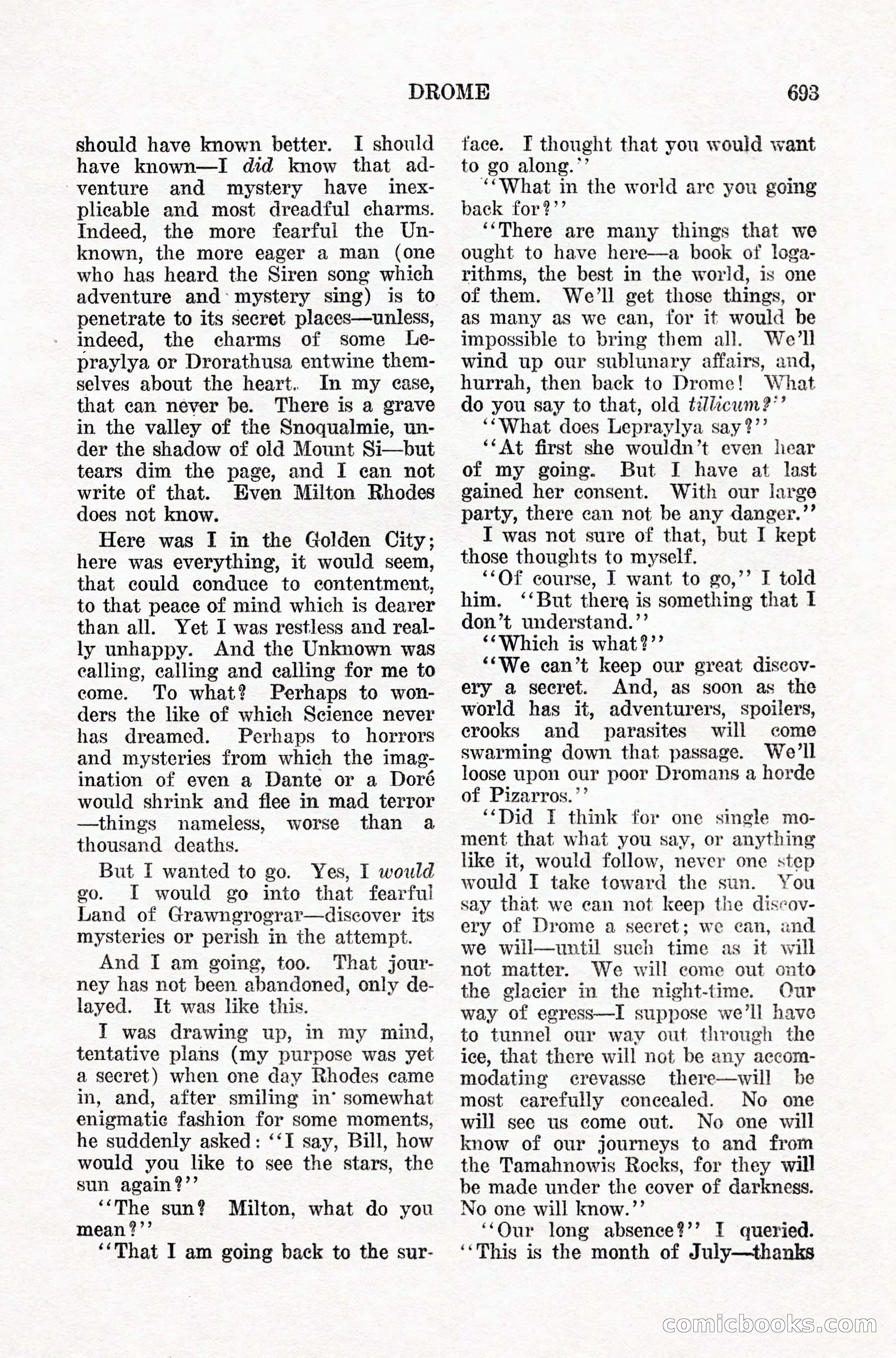 Weird Tales, Vol. IX, No. 5 — page 119 of 148