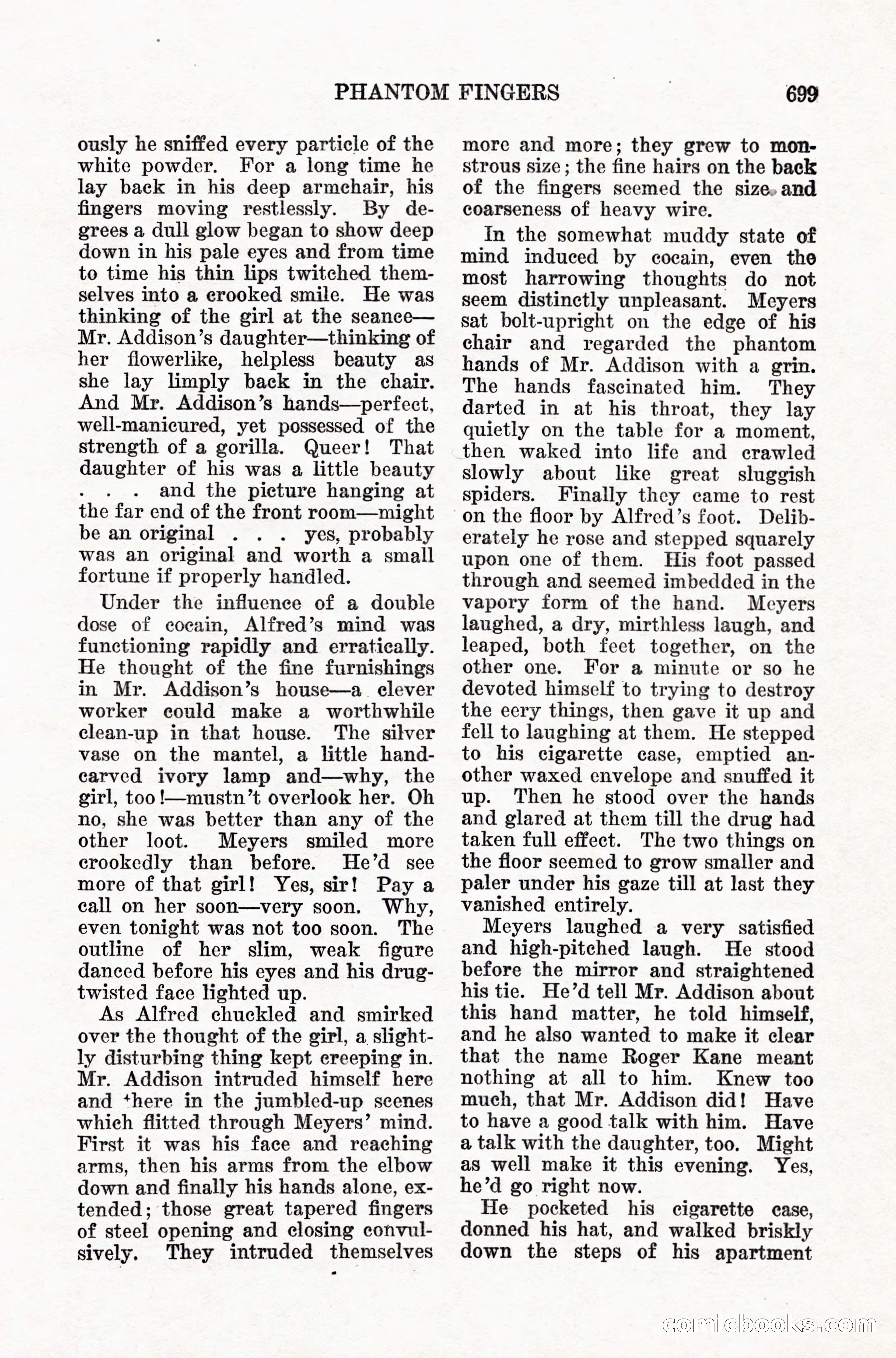 Weird Tales, Vol. IX, No. 5 — page 125 of 148