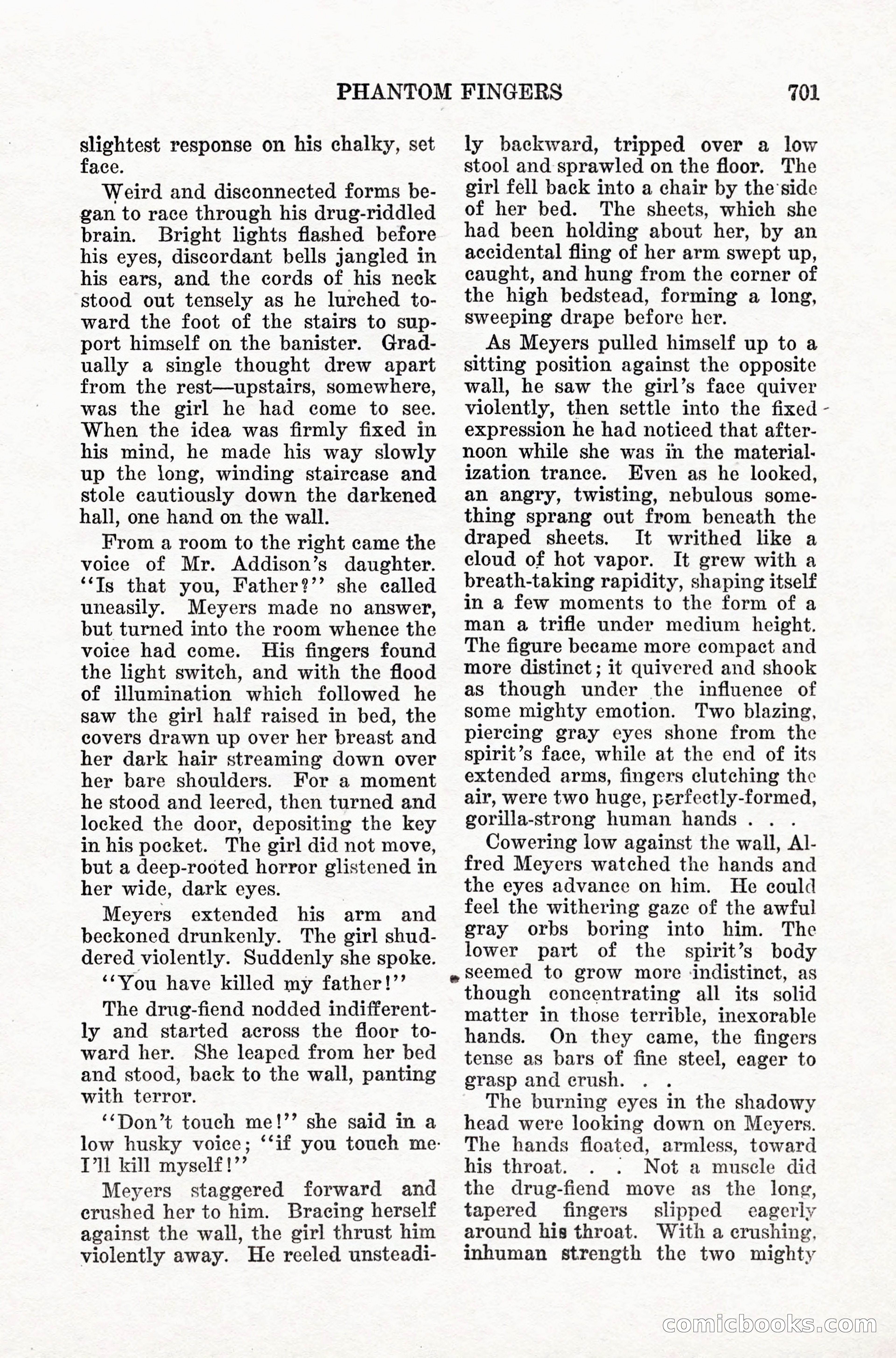 Weird Tales, Vol. IX, No. 5 — page 127 of 148