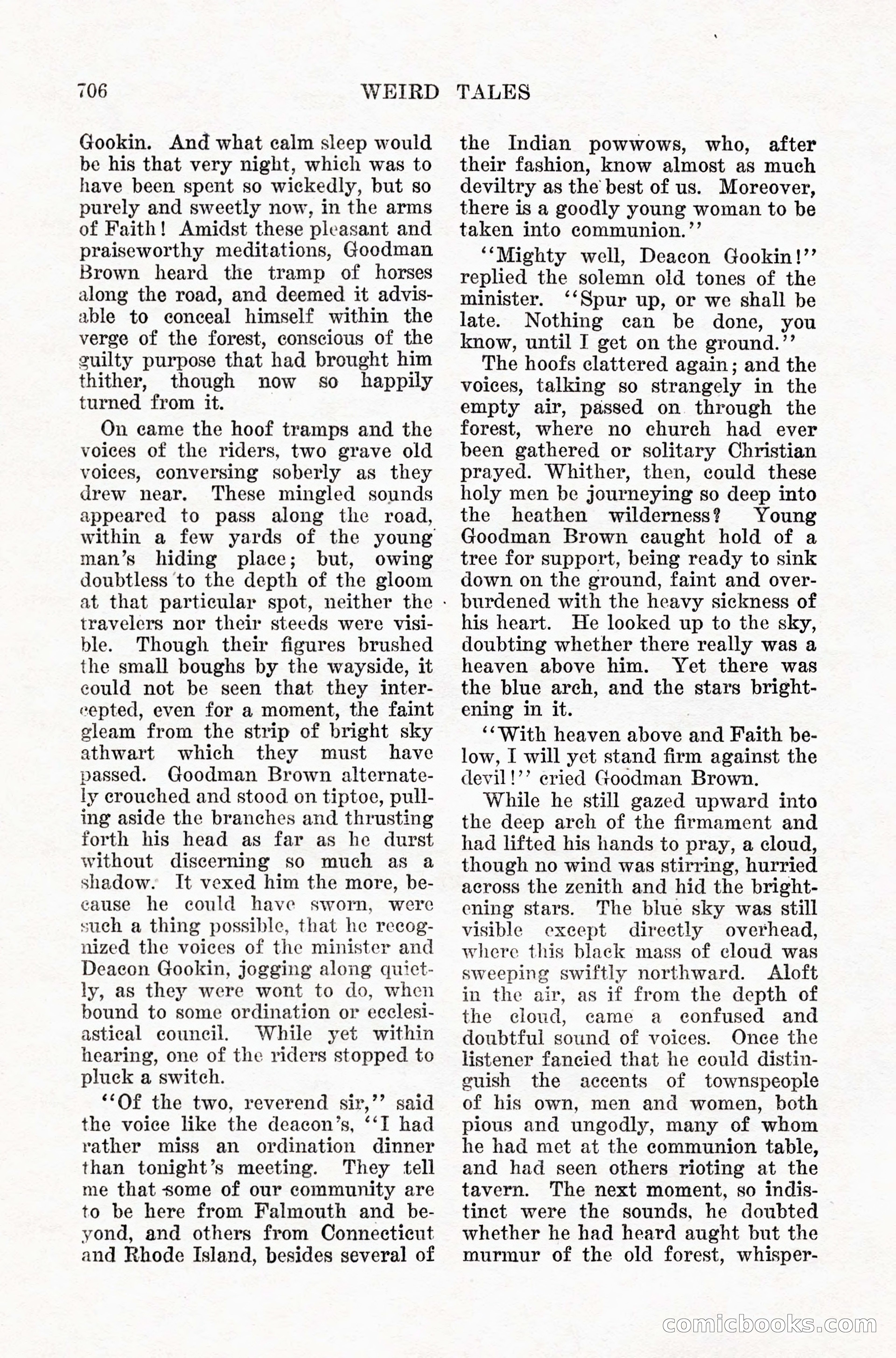Weird Tales, Vol. IX, No. 5 — page 132 of 148