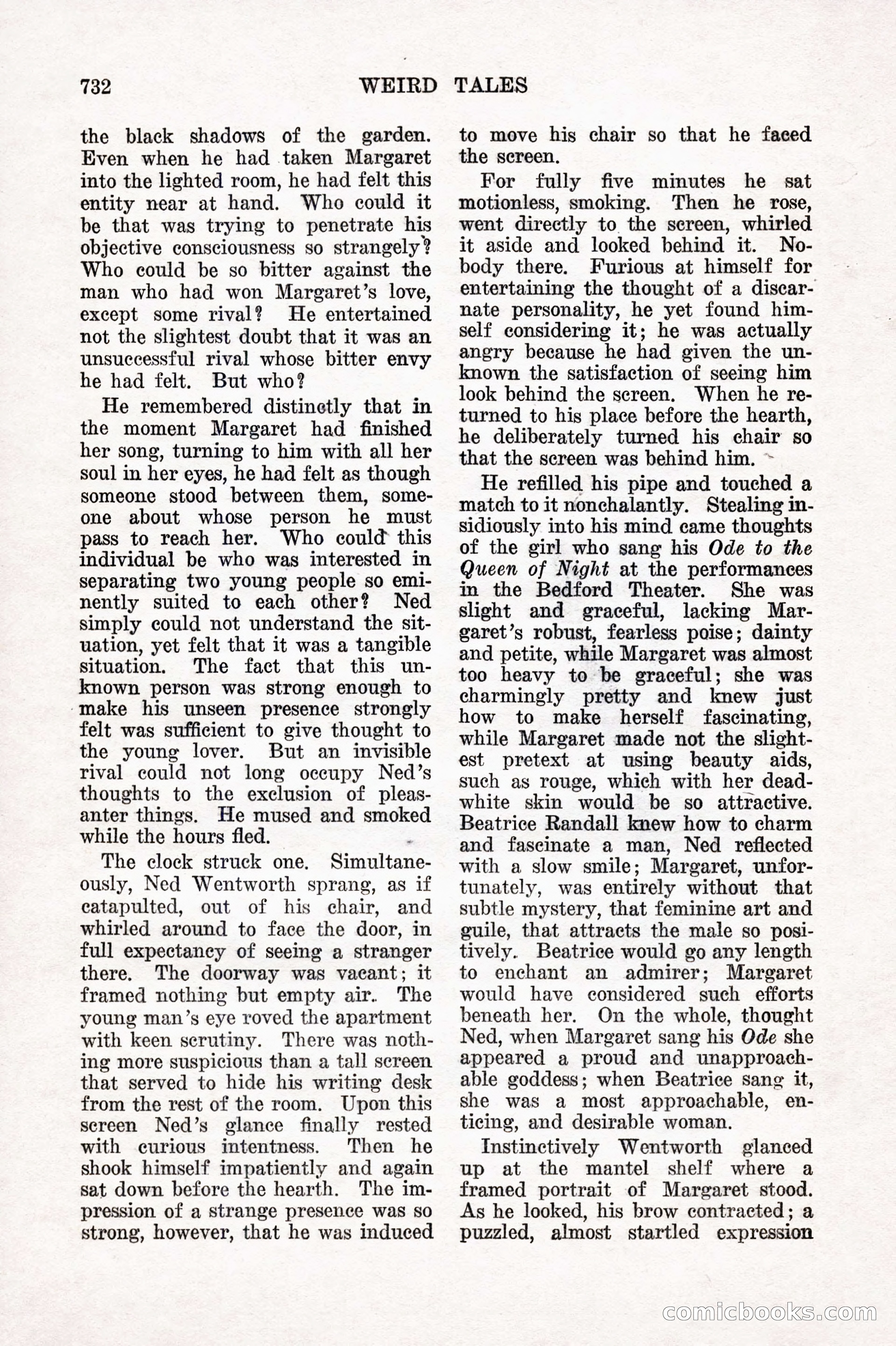 Weird Tales, Vol. IX, No. 6 — page 14 of 148