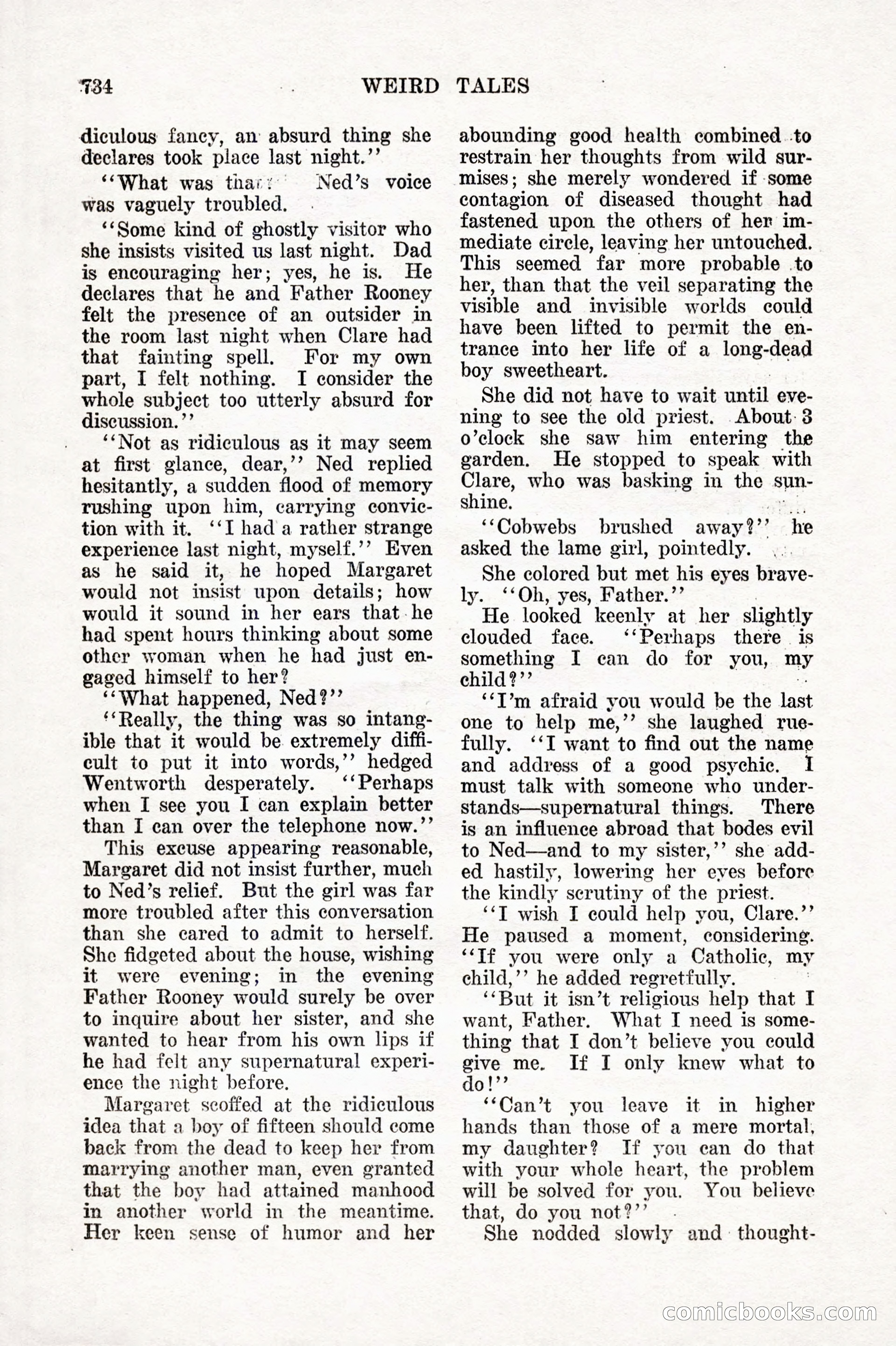 Weird Tales, Vol. IX, No. 6 — page 16 of 148