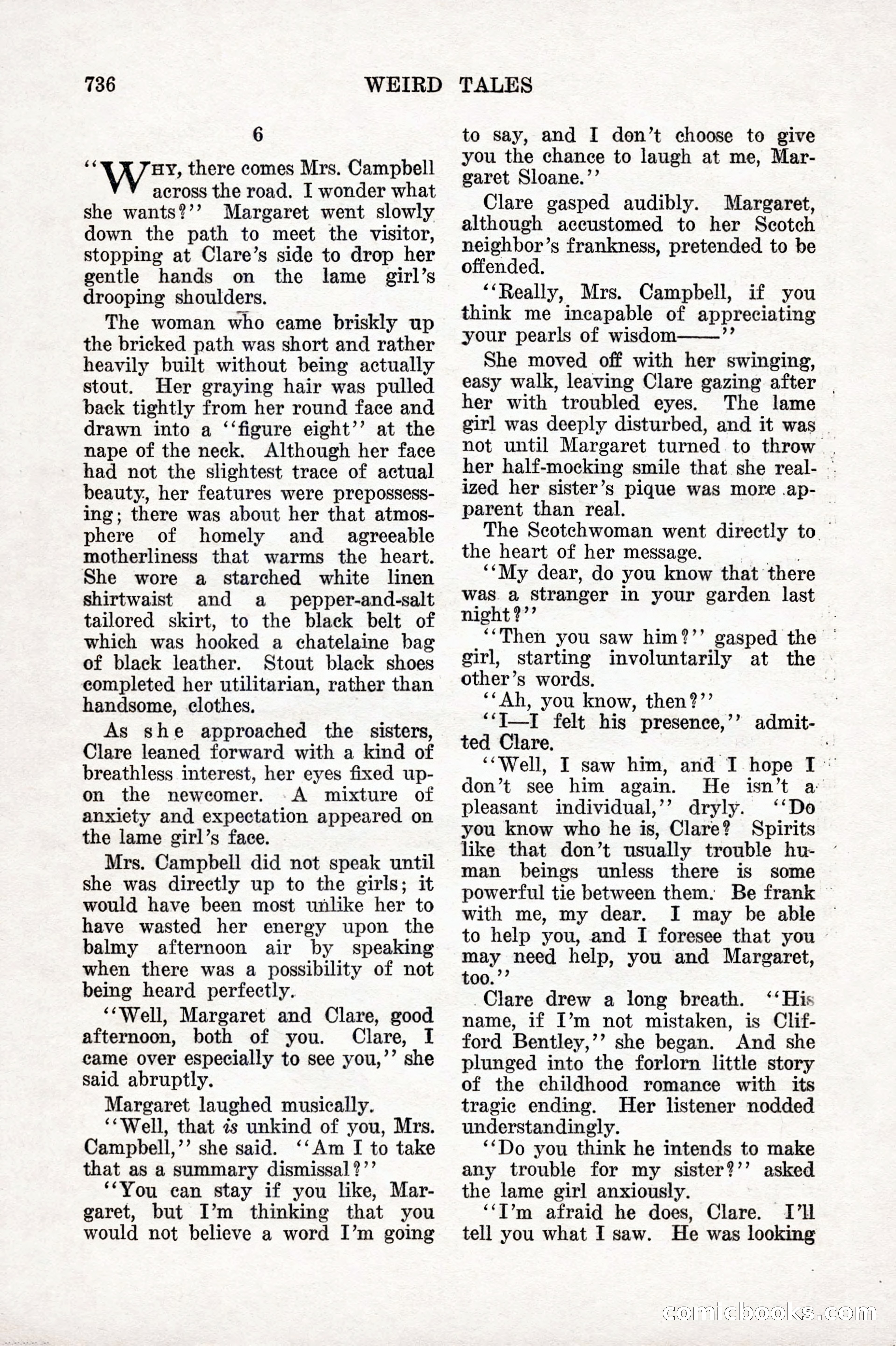 Weird Tales, Vol. IX, No. 6 — page 18 of 148