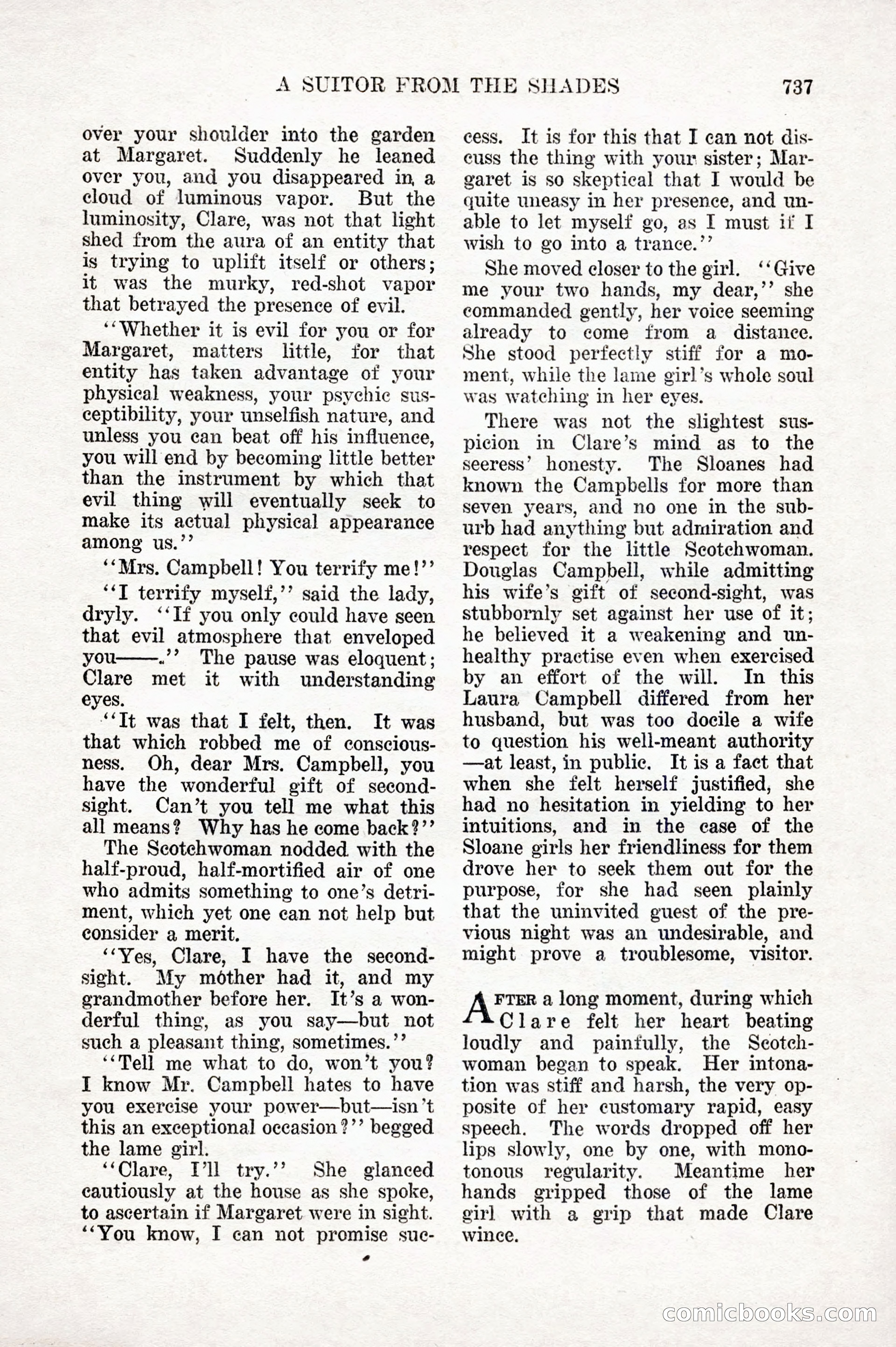 Weird Tales, Vol. IX, No. 6 — page 19 of 148