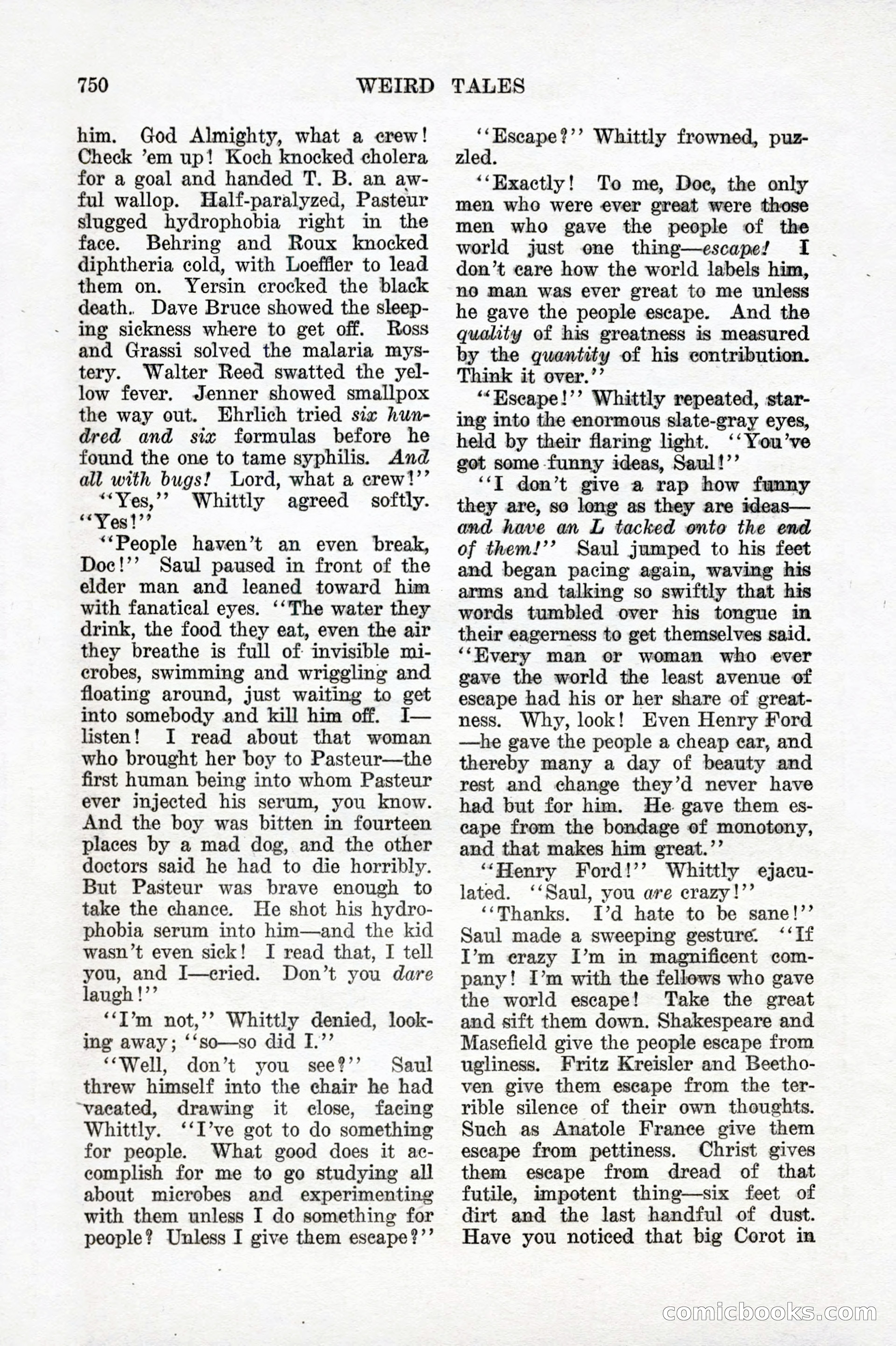 Weird Tales, Vol. IX, No. 6 — page 32 of 148