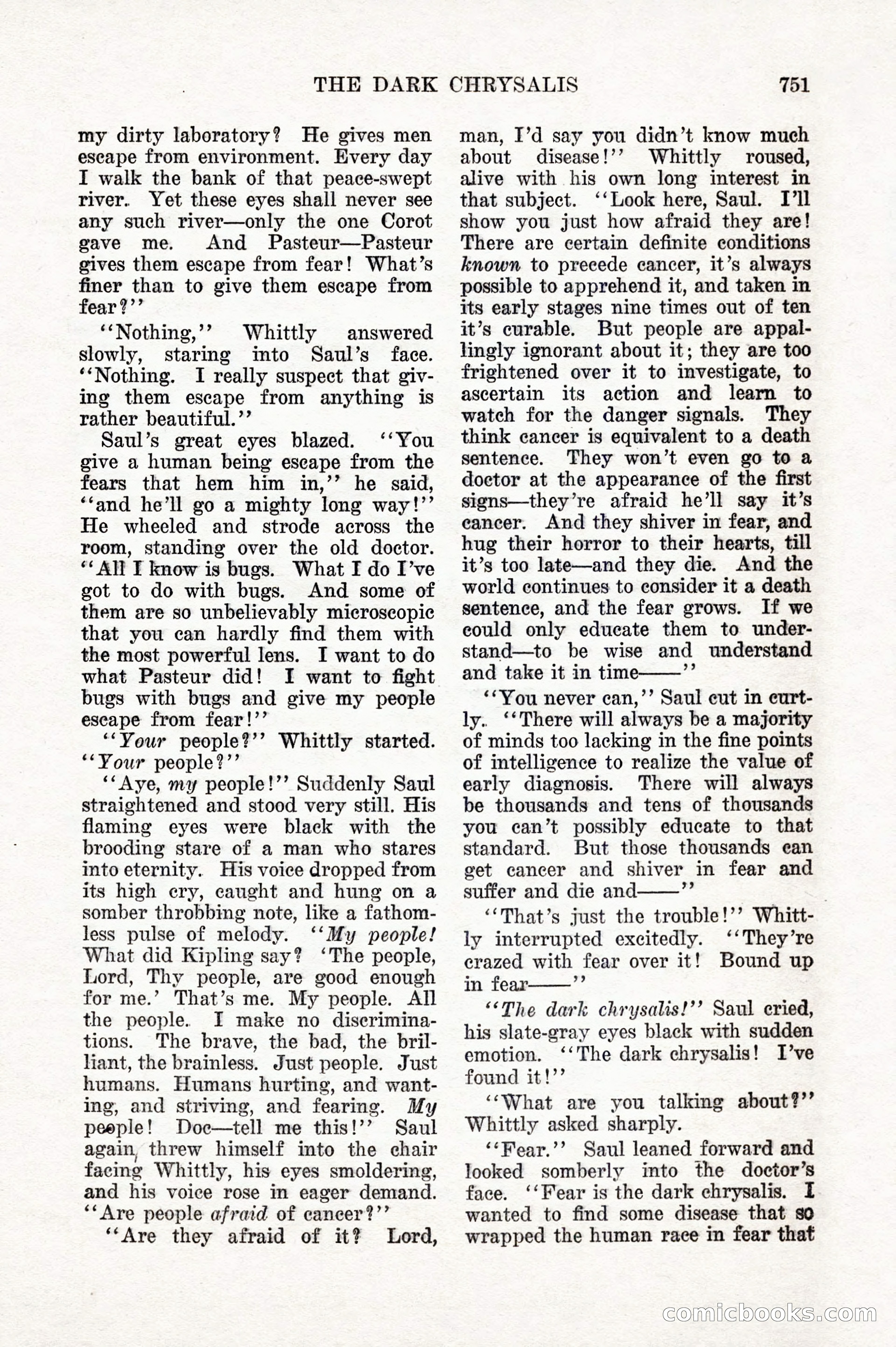 Weird Tales, Vol. IX, No. 6 — page 33 of 148