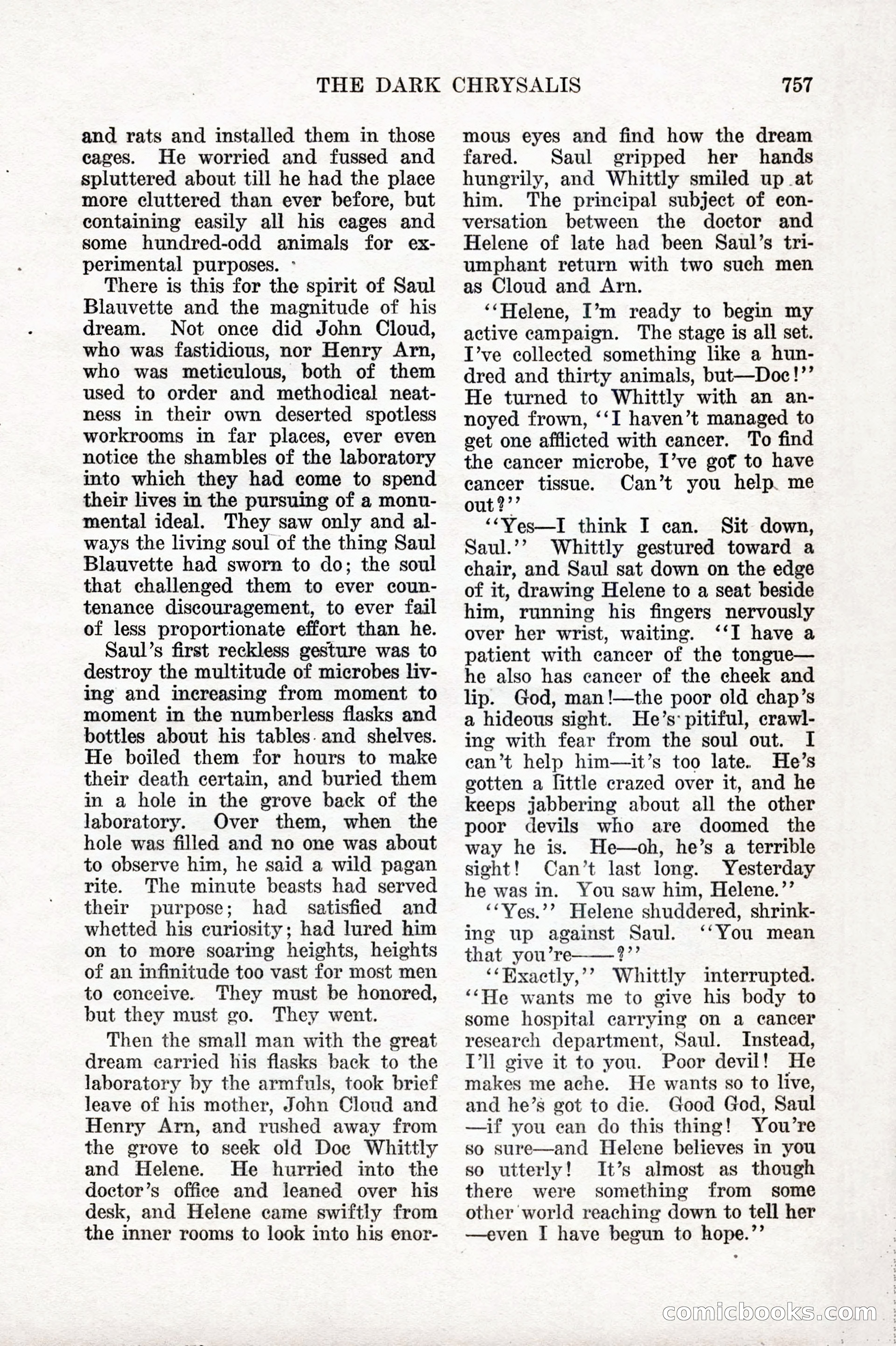 Weird Tales, Vol. IX, No. 6 — page 39 of 148