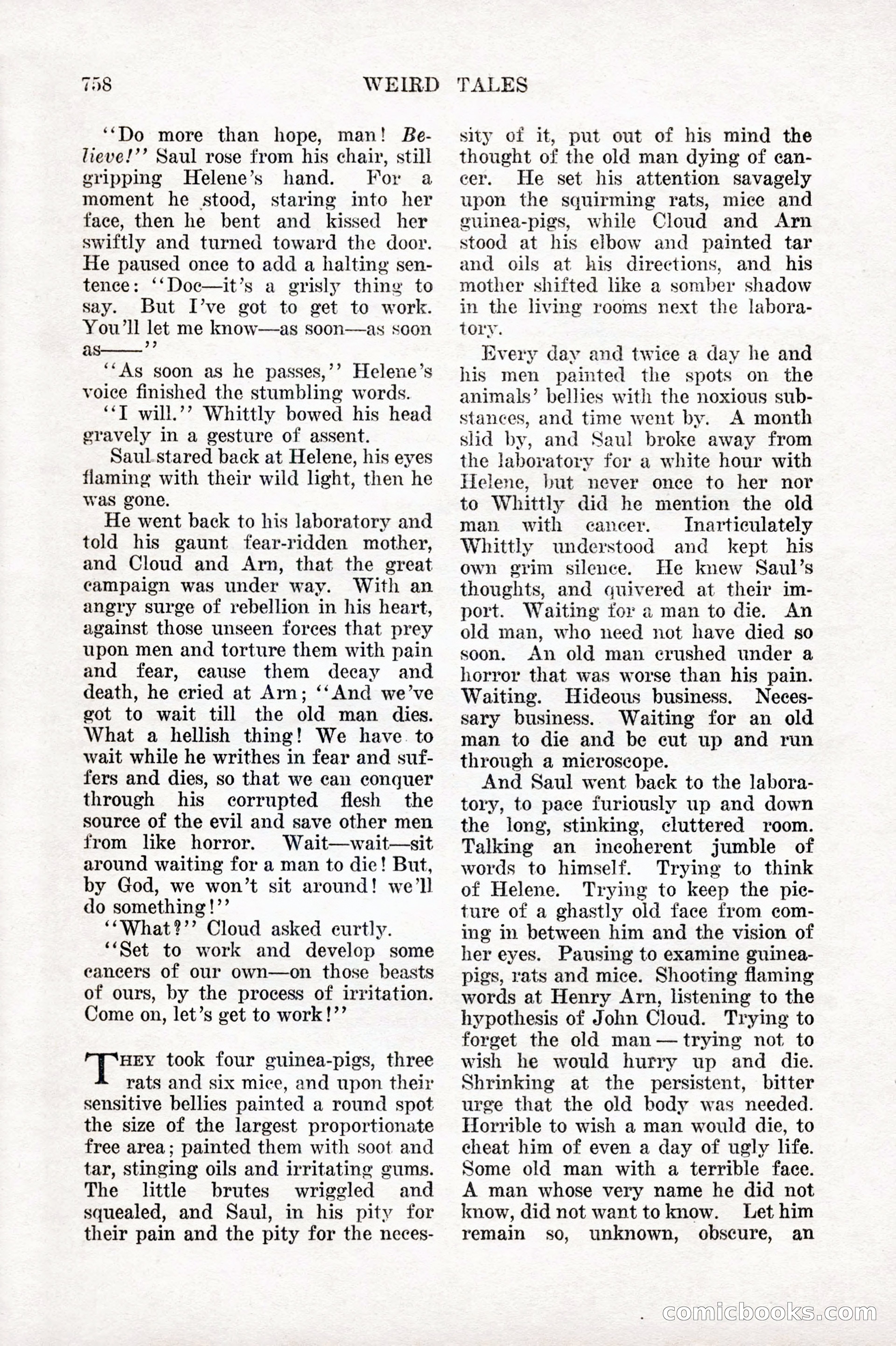 Weird Tales, Vol. IX, No. 6 — page 40 of 148