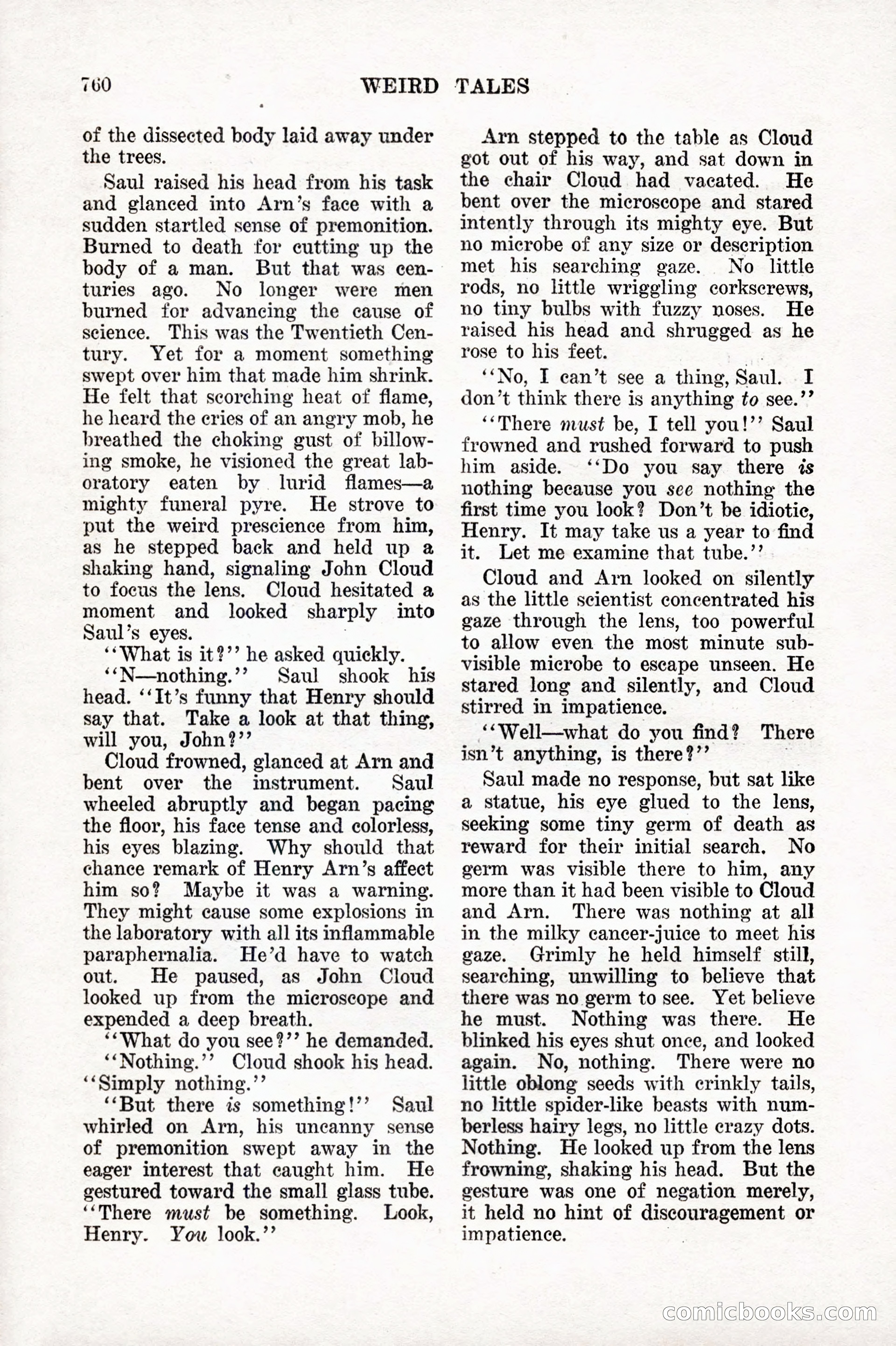 Weird Tales, Vol. IX, No. 6 — page 42 of 148
