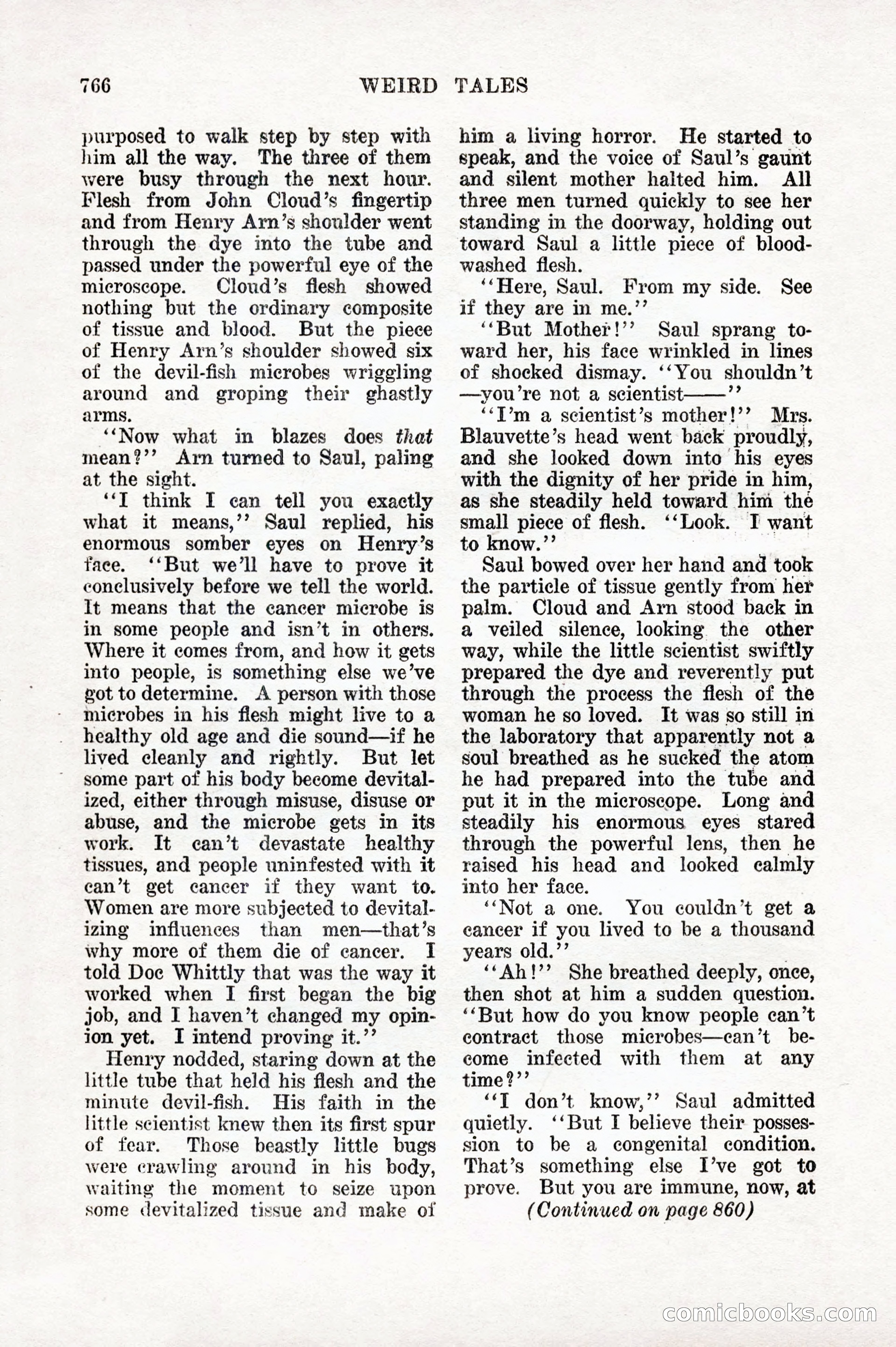 Weird Tales, Vol. IX, No. 6 — page 48 of 148
