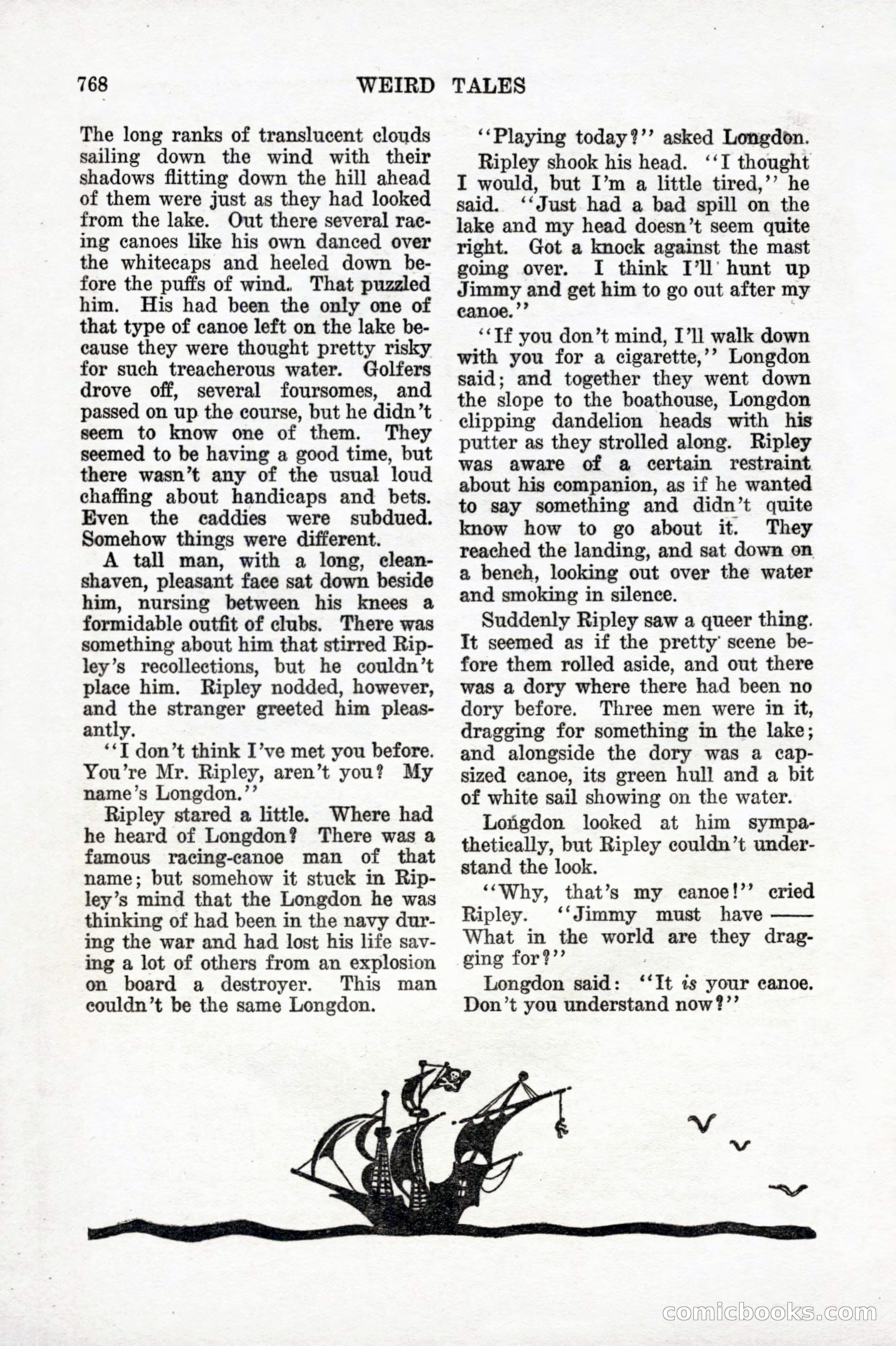 Weird Tales, Vol. IX, No. 6 — page 50 of 148