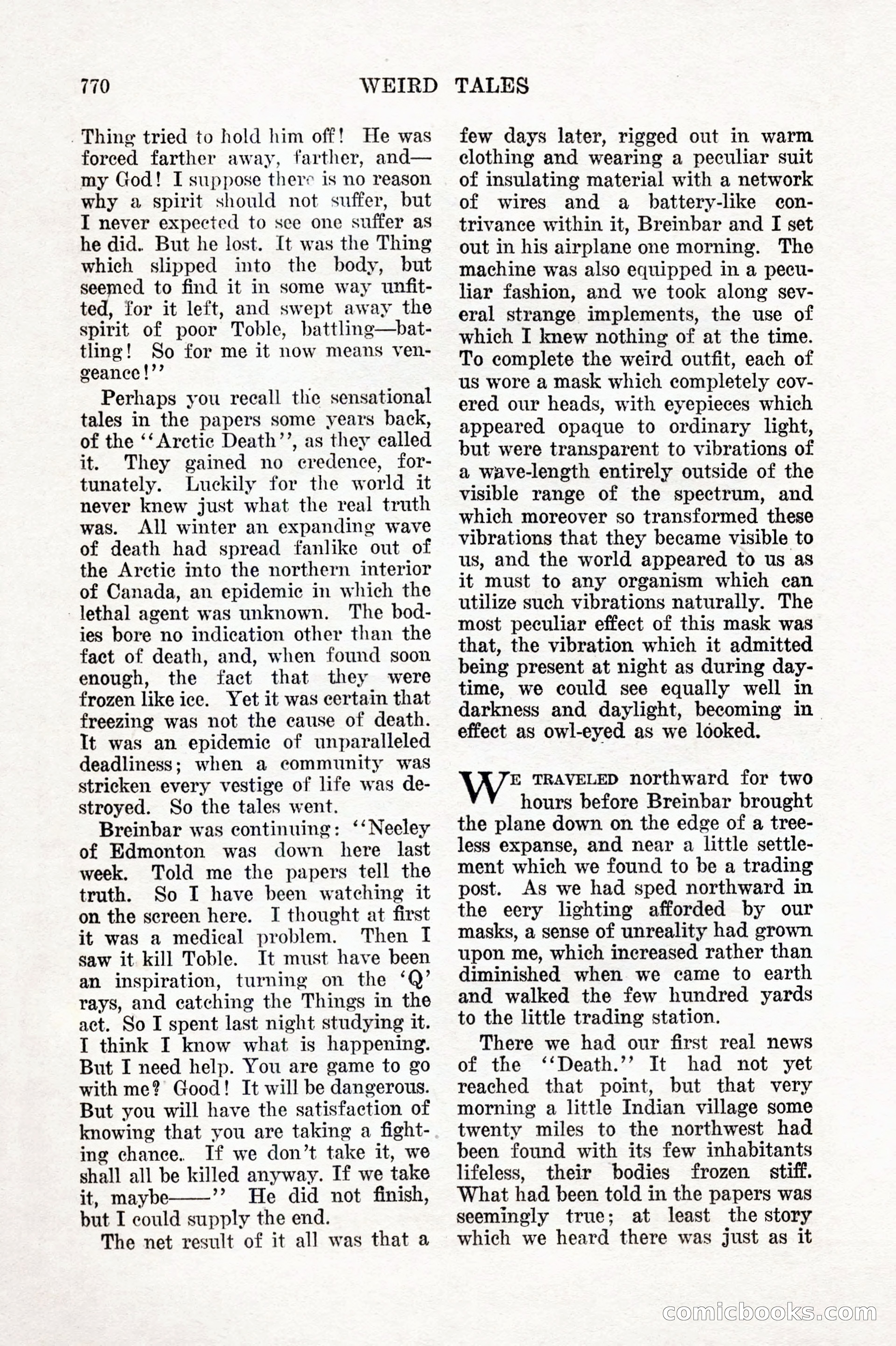 Weird Tales, Vol. IX, No. 6 — page 52 of 148