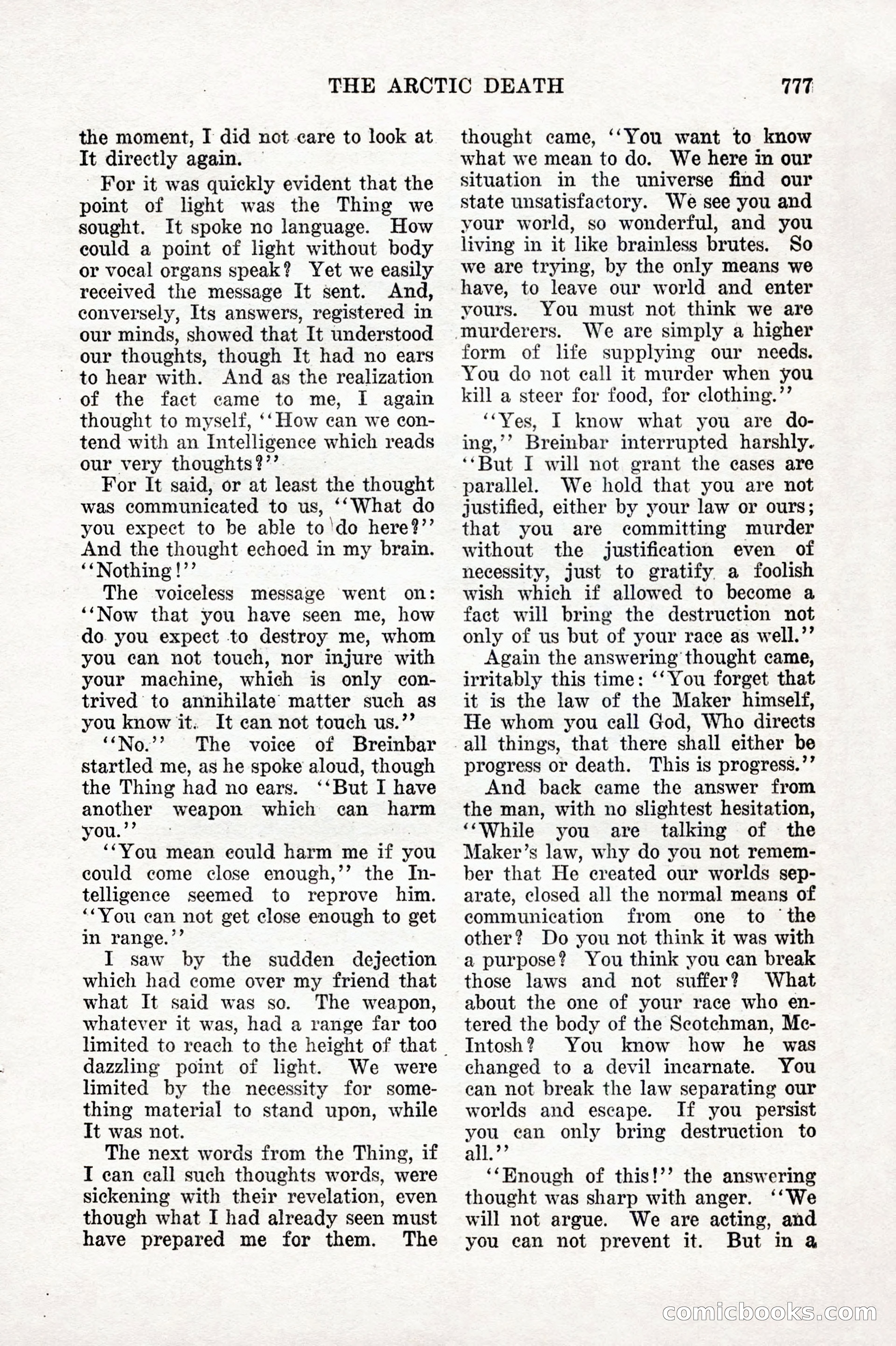 Weird Tales, Vol. IX, No. 6 — page 59 of 148