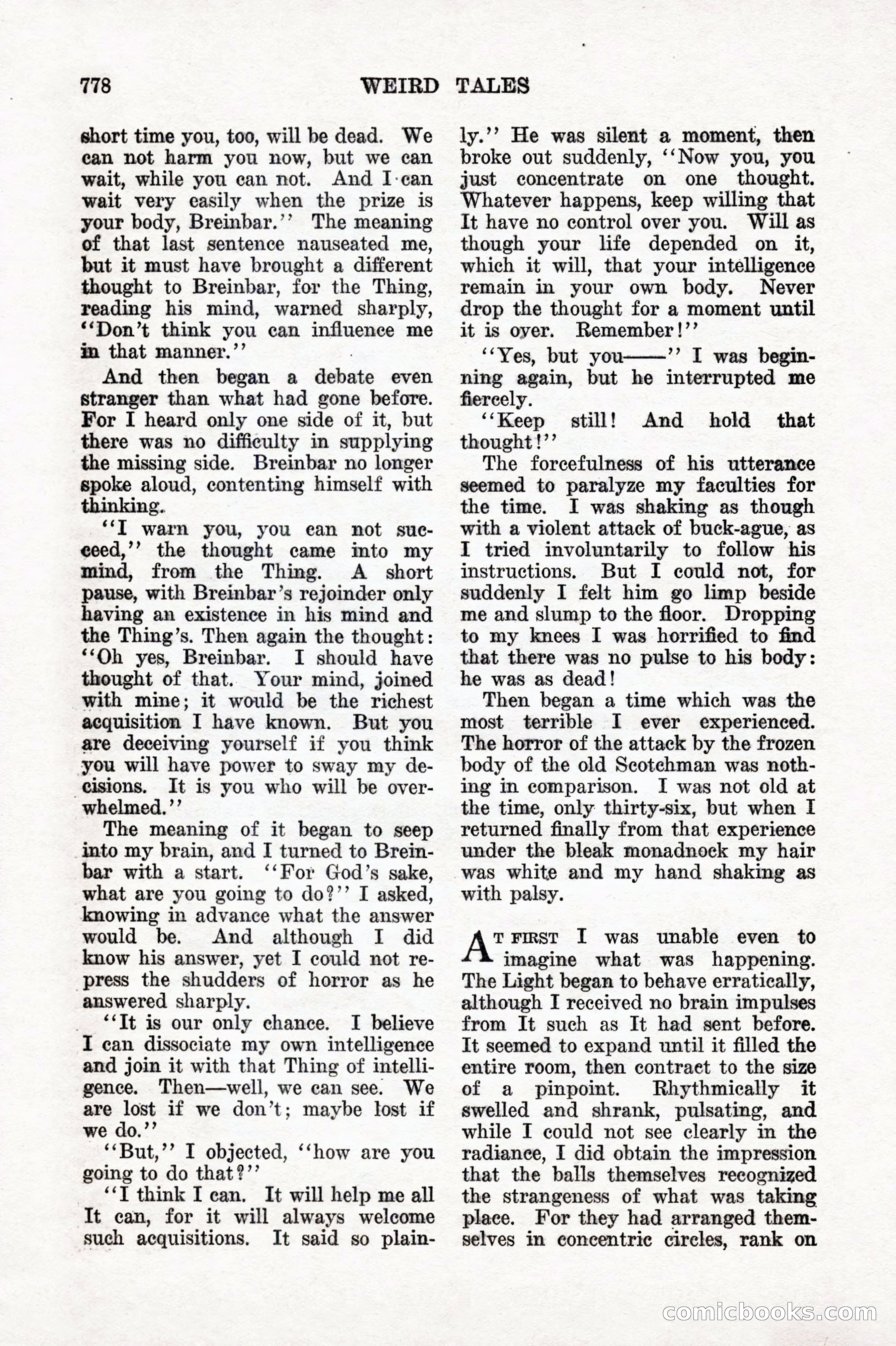 Weird Tales, Vol. IX, No. 6 — page 60 of 148