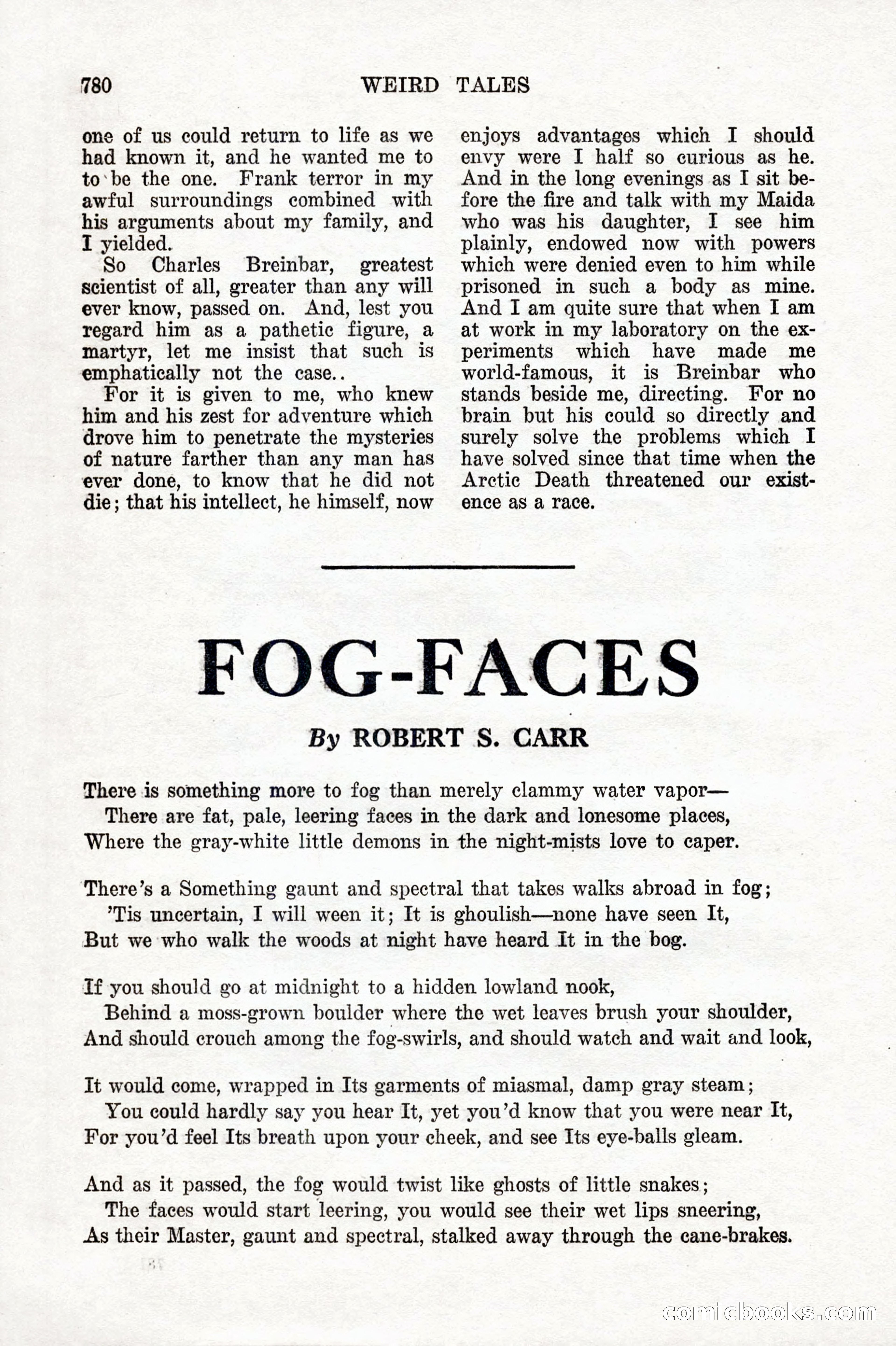 Weird Tales, Vol. IX, No. 6 — page 62 of 148
