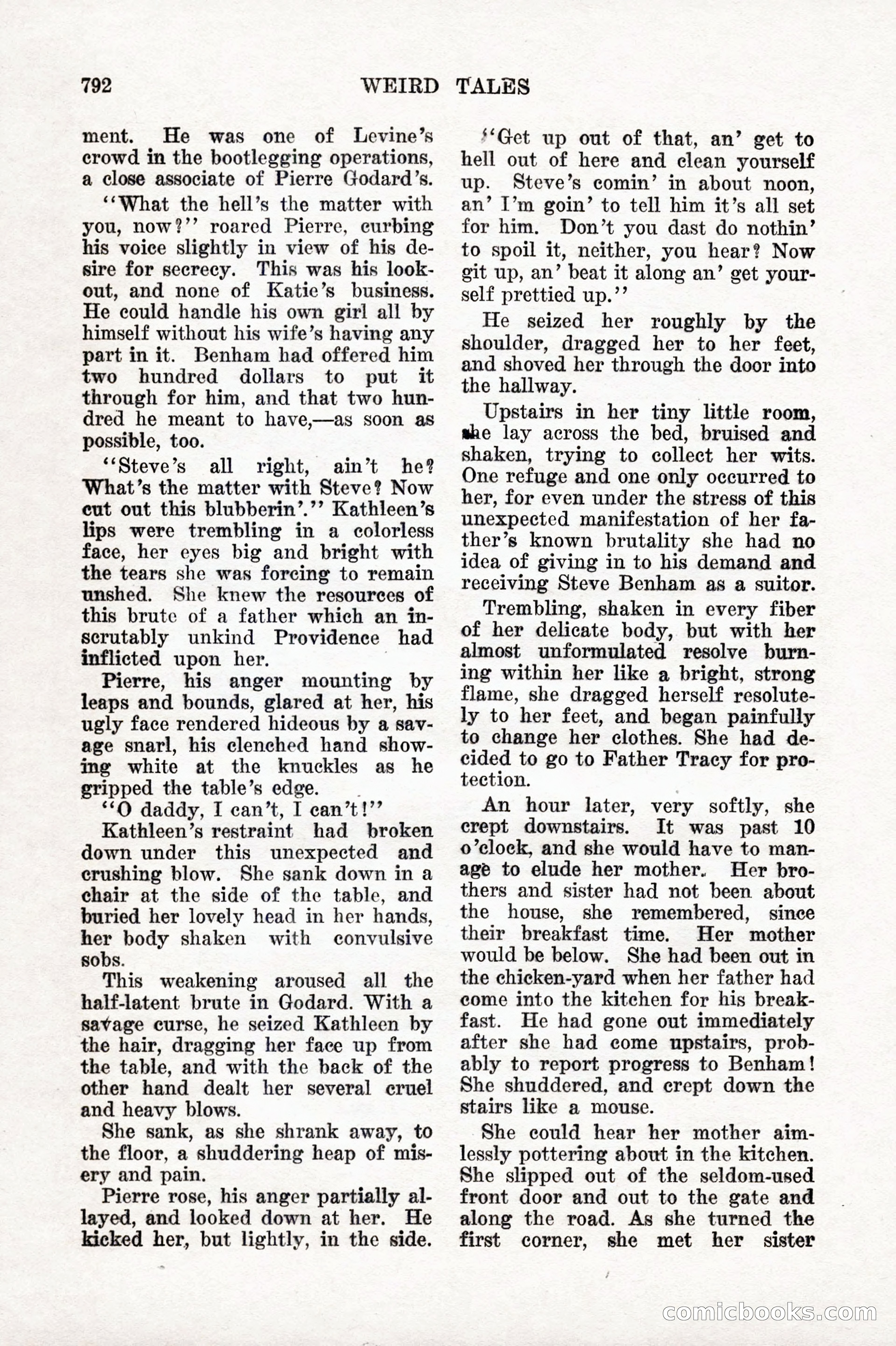 Weird Tales, Vol. IX, No. 6 — page 74 of 148