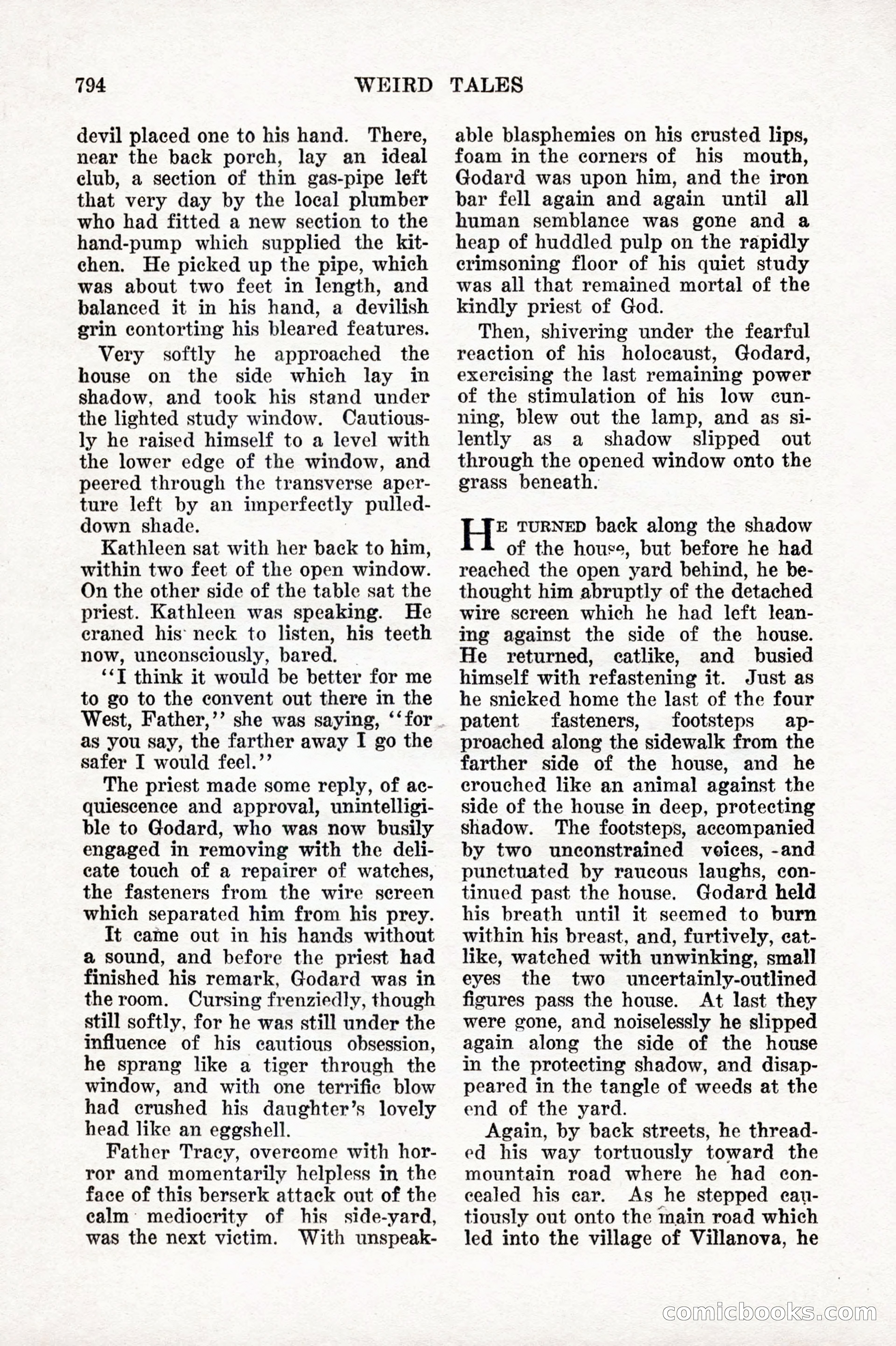 Weird Tales, Vol. IX, No. 6 — page 76 of 148