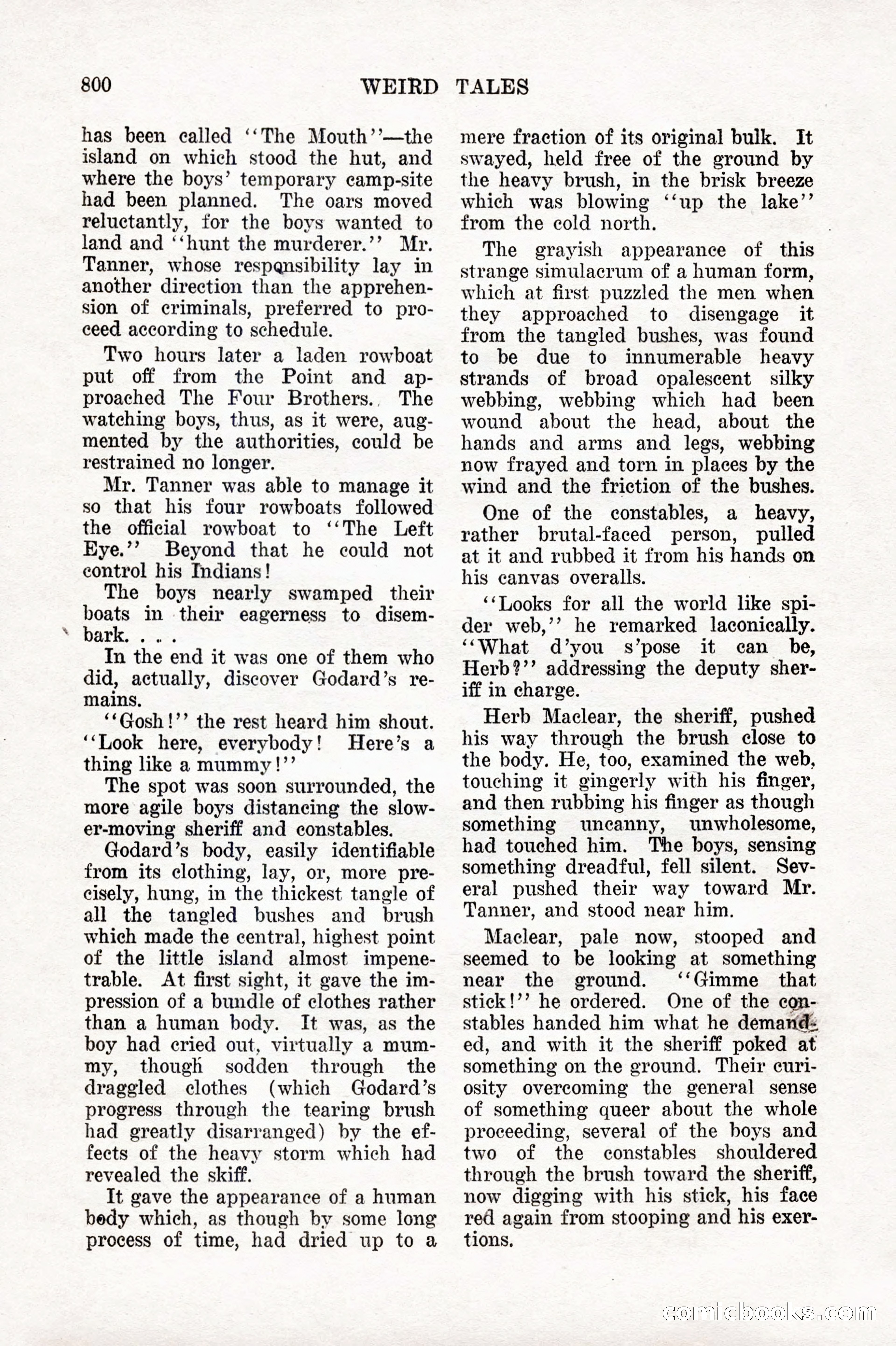 Weird Tales, Vol. IX, No. 6 — page 82 of 148