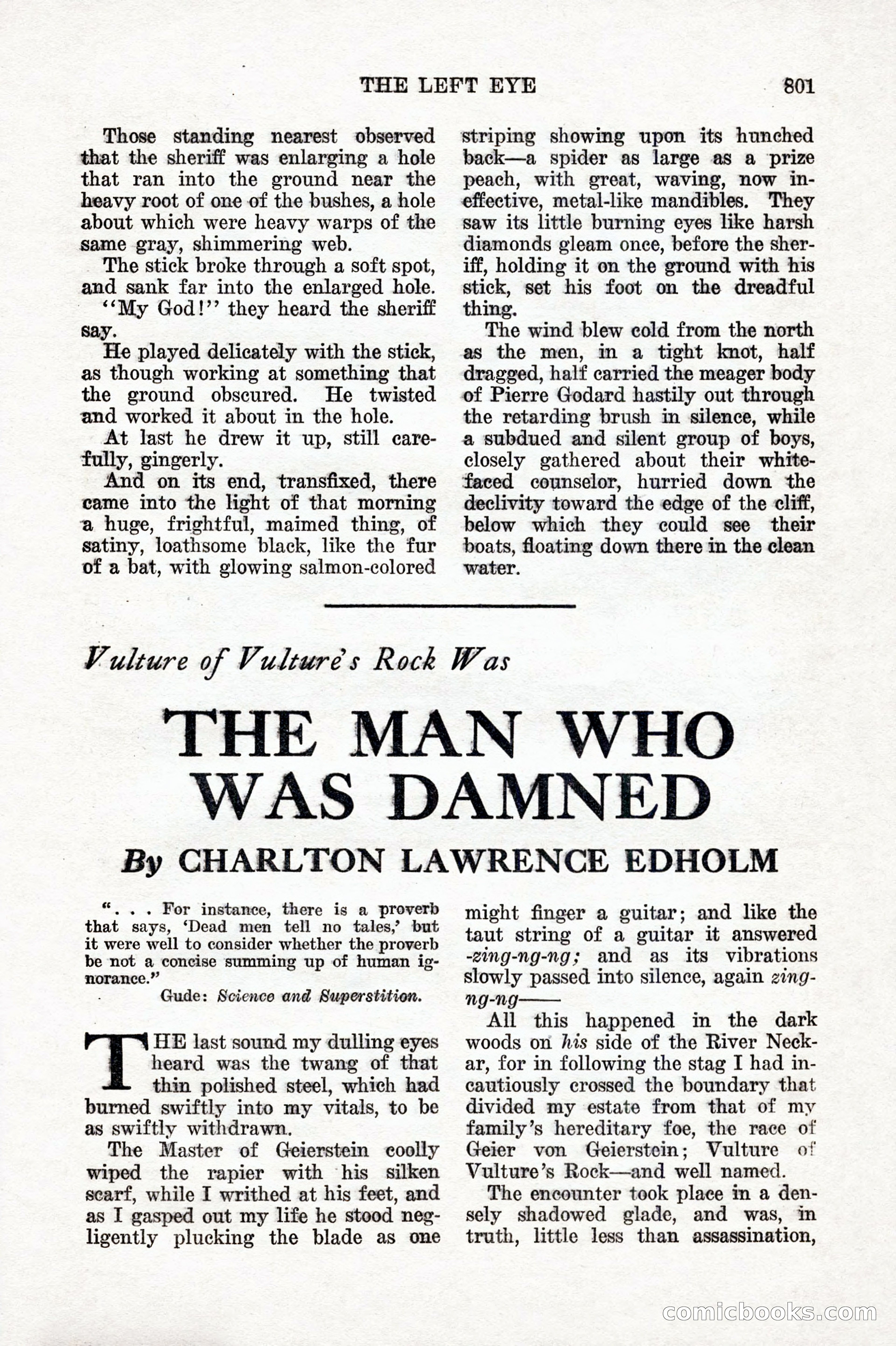 Weird Tales, Vol. IX, No. 6 — page 83 of 148