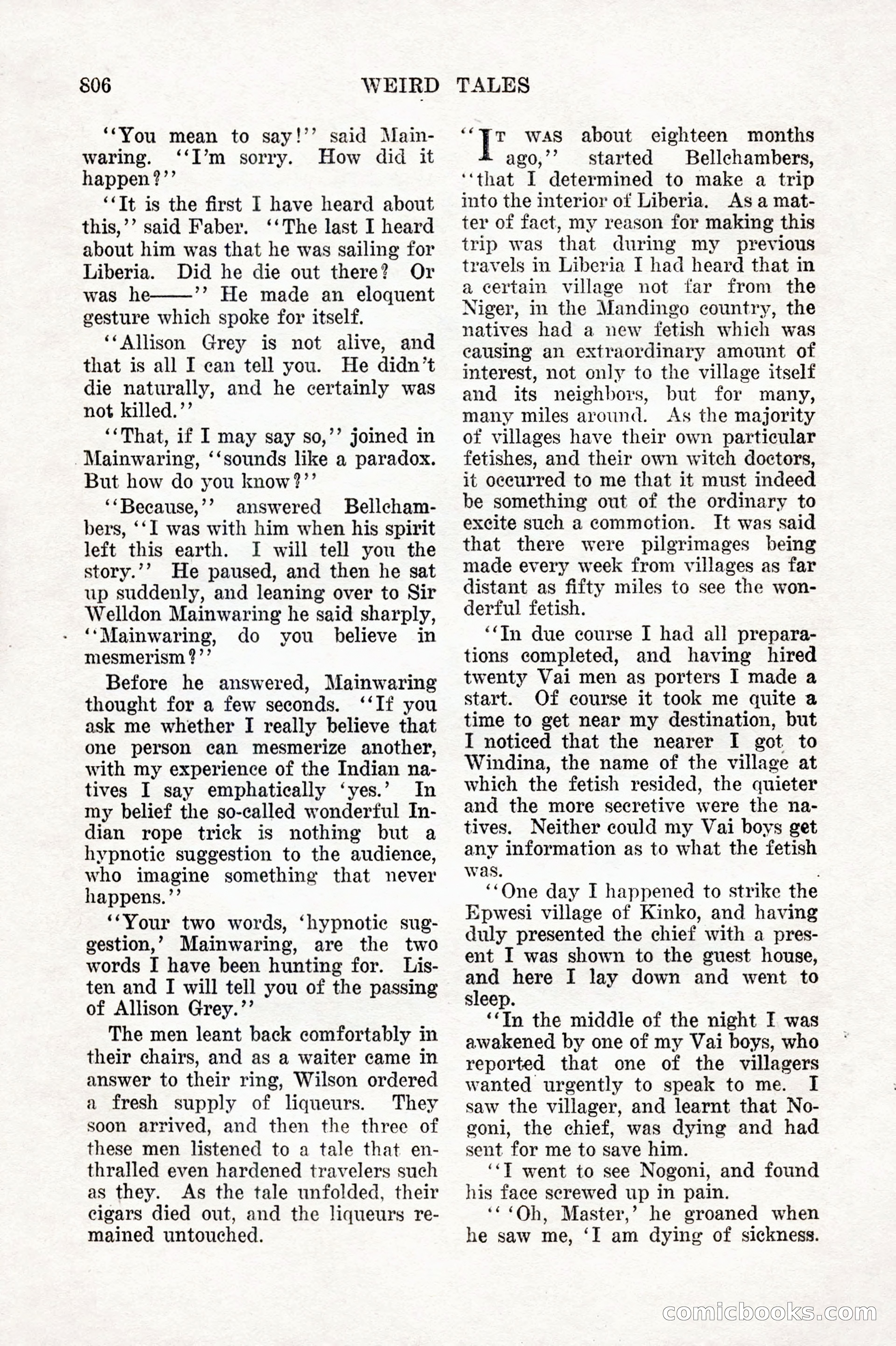 Weird Tales, Vol. IX, No. 6 — page 88 of 148