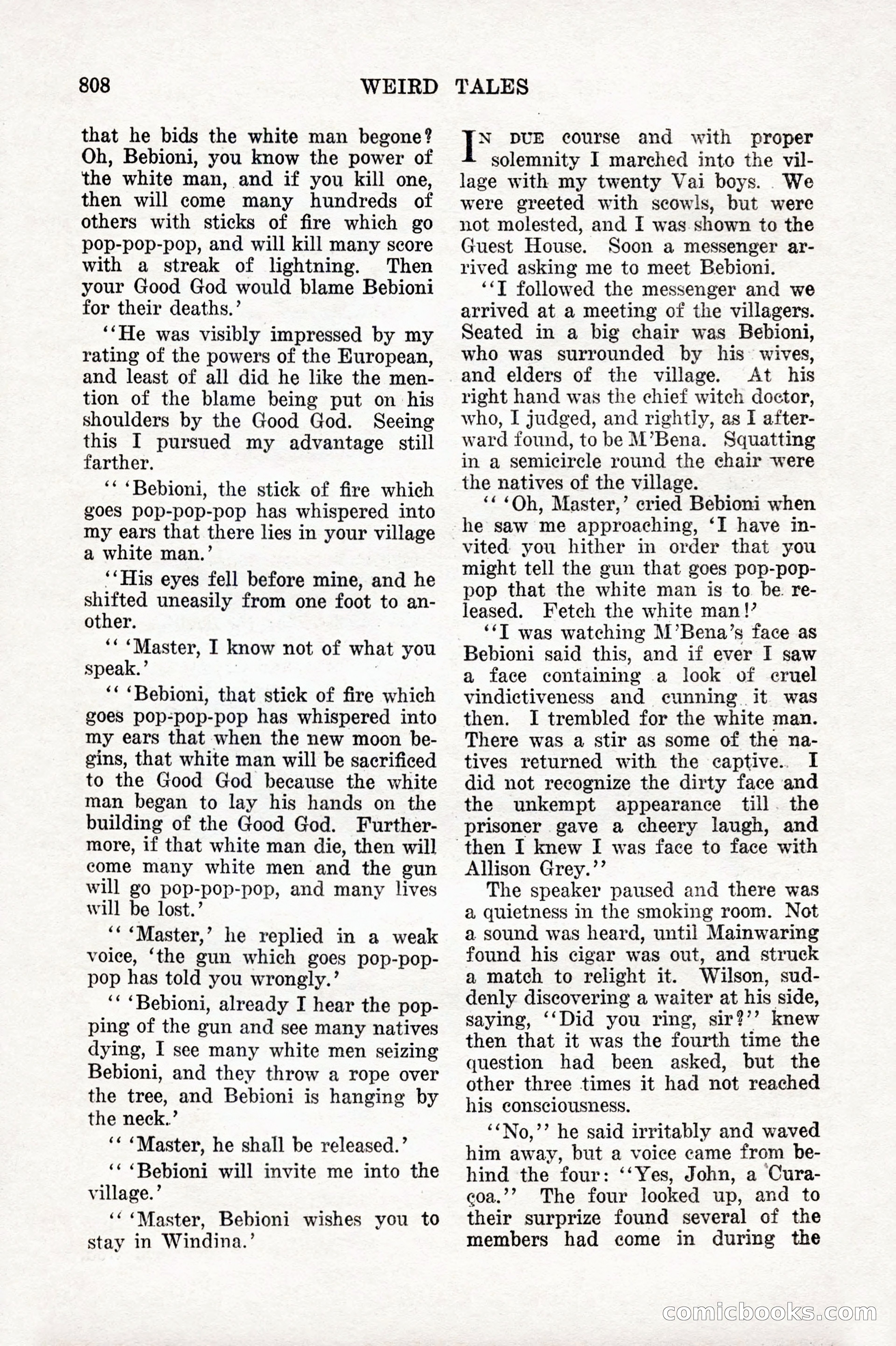 Weird Tales, Vol. IX, No. 6 — page 90 of 148