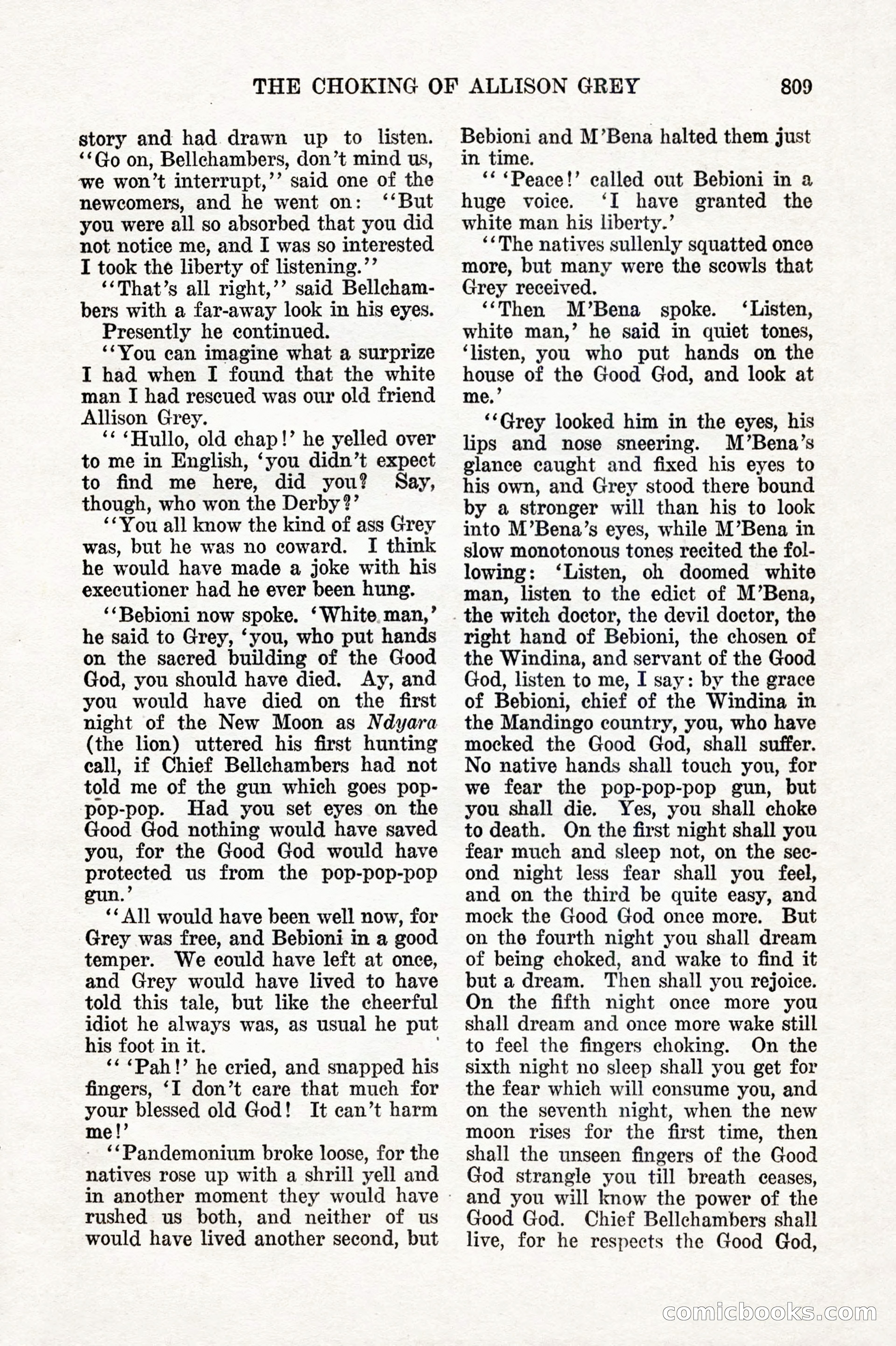 Weird Tales, Vol. IX, No. 6 — page 91 of 148
