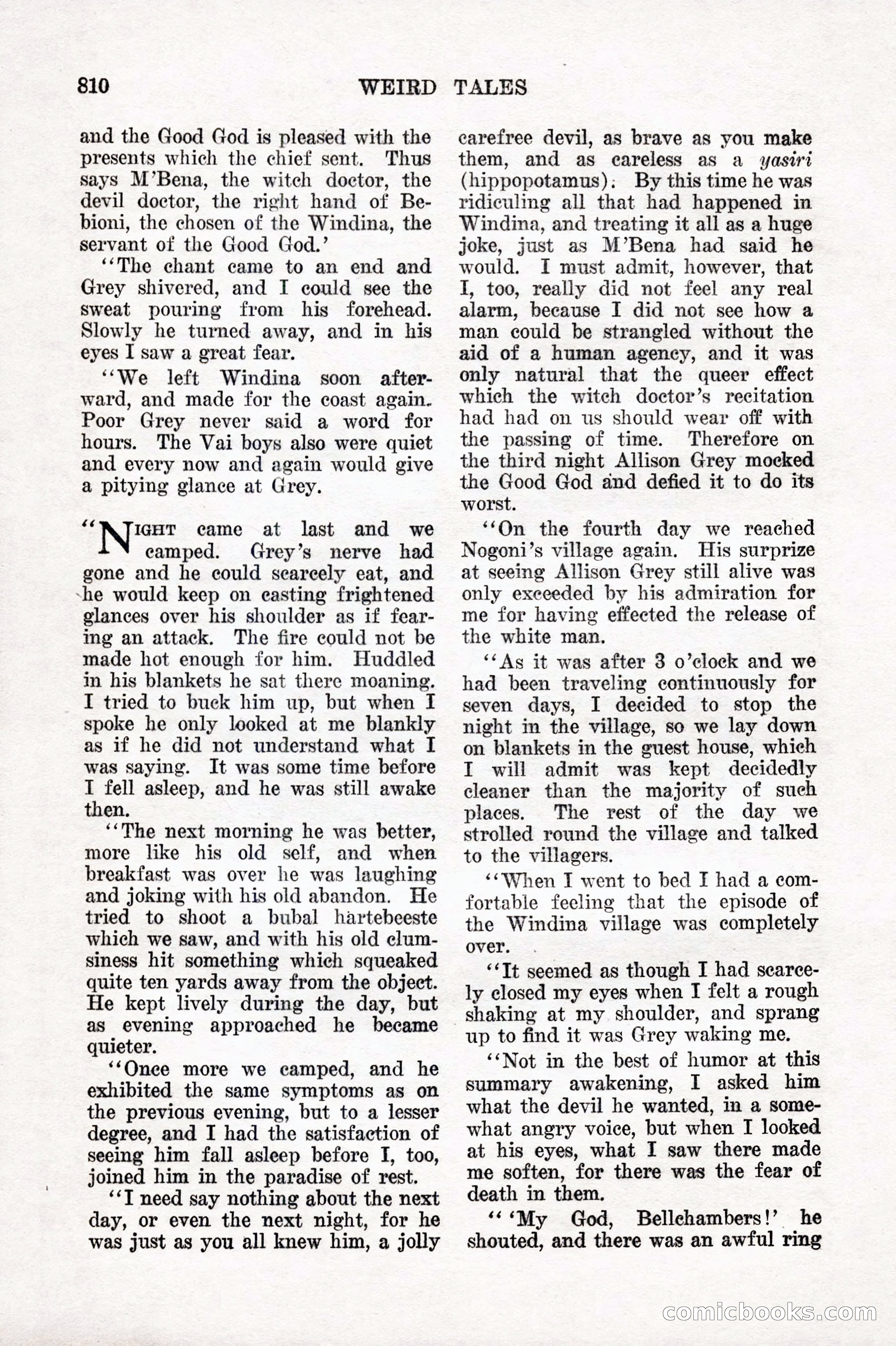 Weird Tales, Vol. IX, No. 6 — page 92 of 148