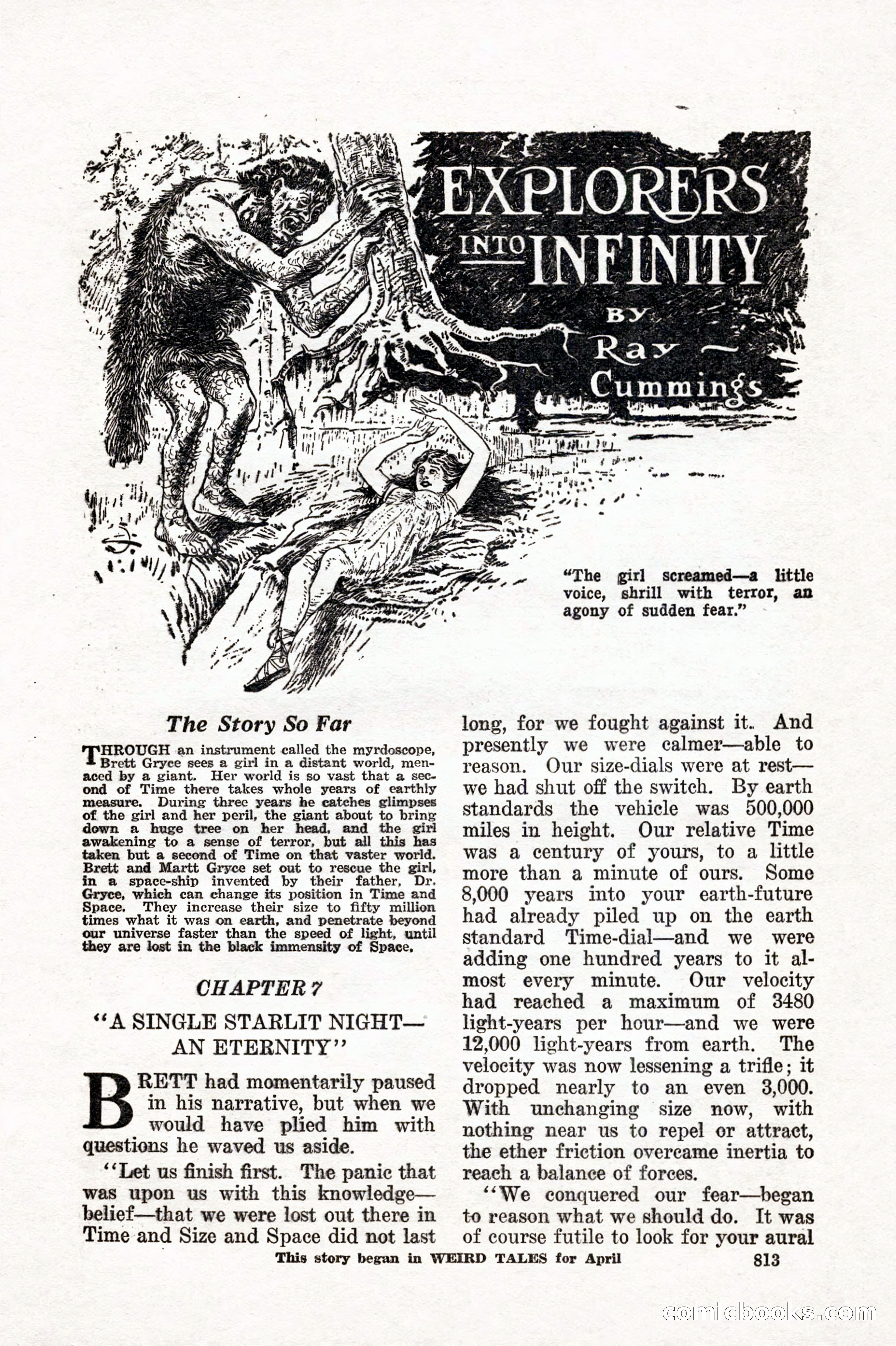 Weird Tales, Vol. IX, No. 6 — page 95 of 148