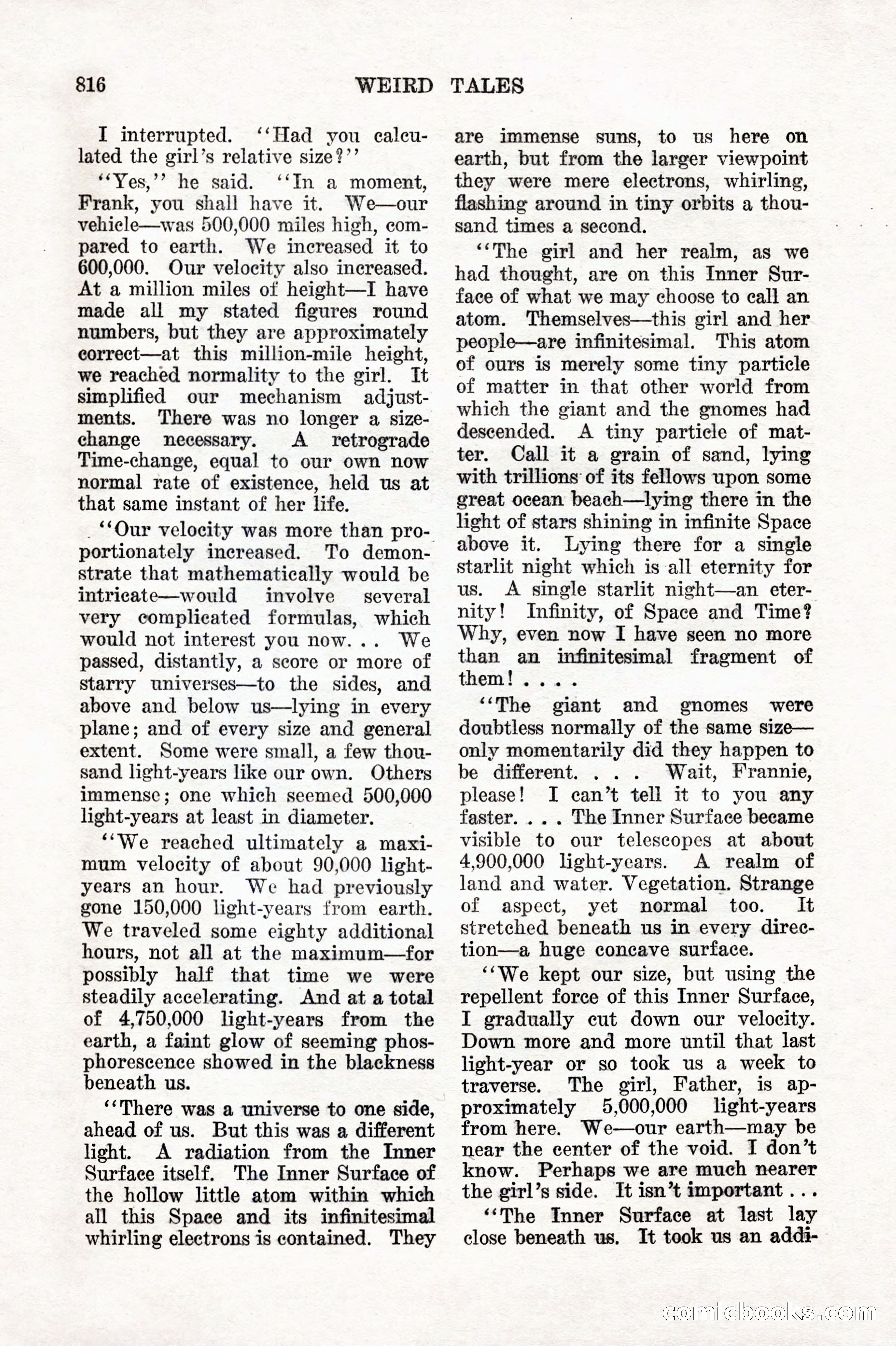 Weird Tales, Vol. IX, No. 6 — page 98 of 148