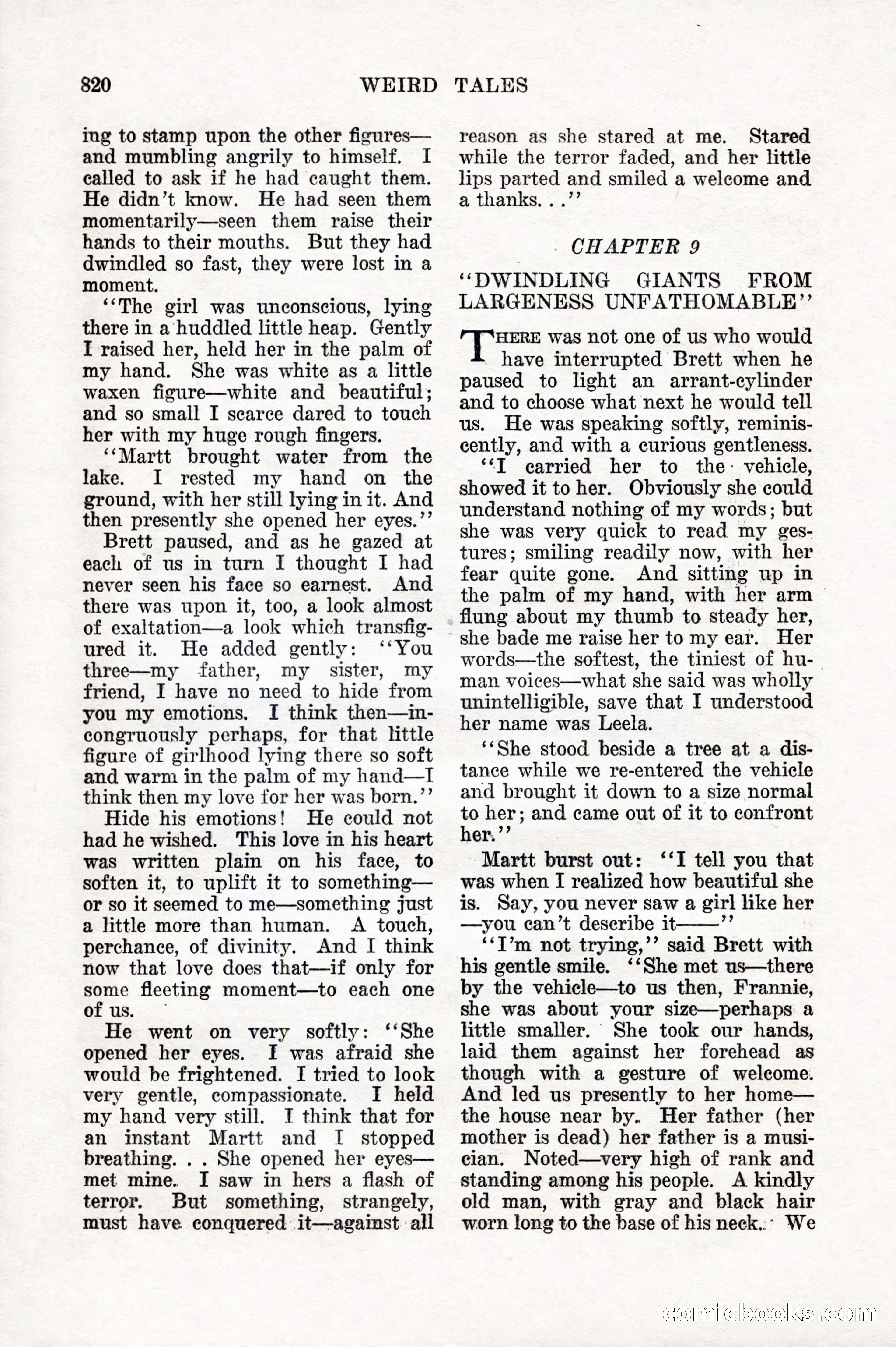 Weird Tales, Vol. IX, No. 6 — page 102 of 148
