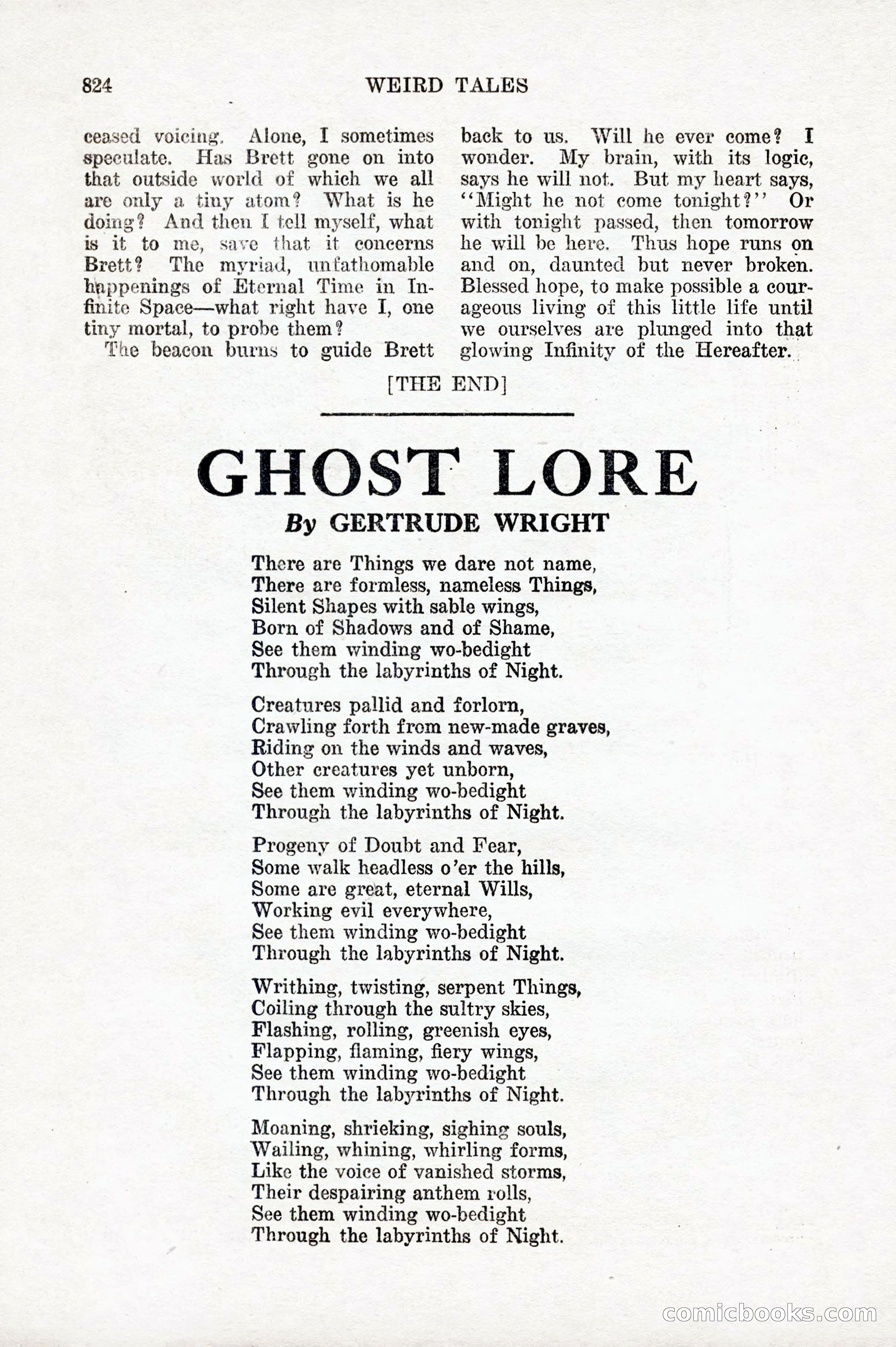 Weird Tales, Vol. IX, No. 6 — page 106 of 148