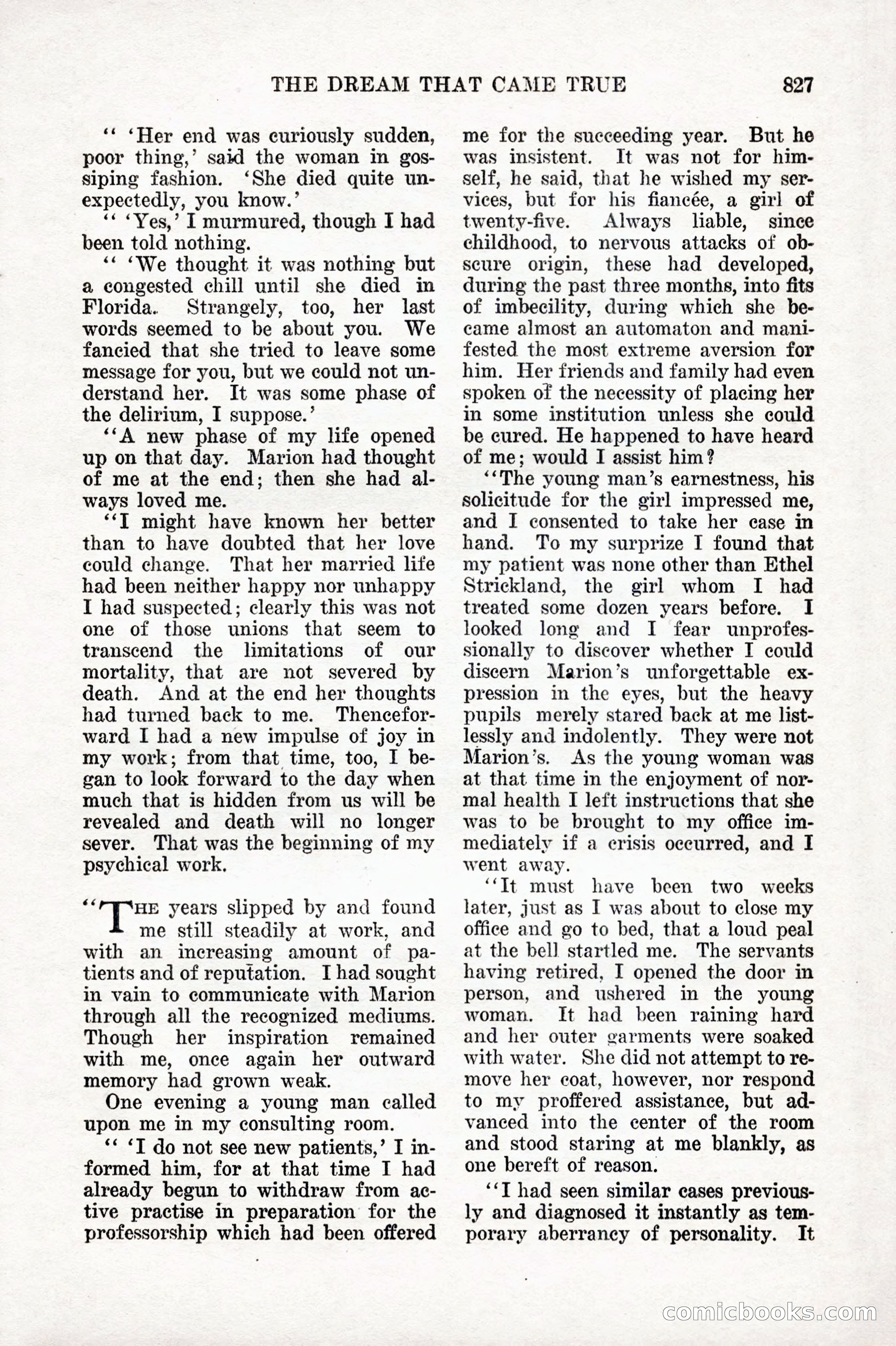 Weird Tales, Vol. IX, No. 6 — page 109 of 148