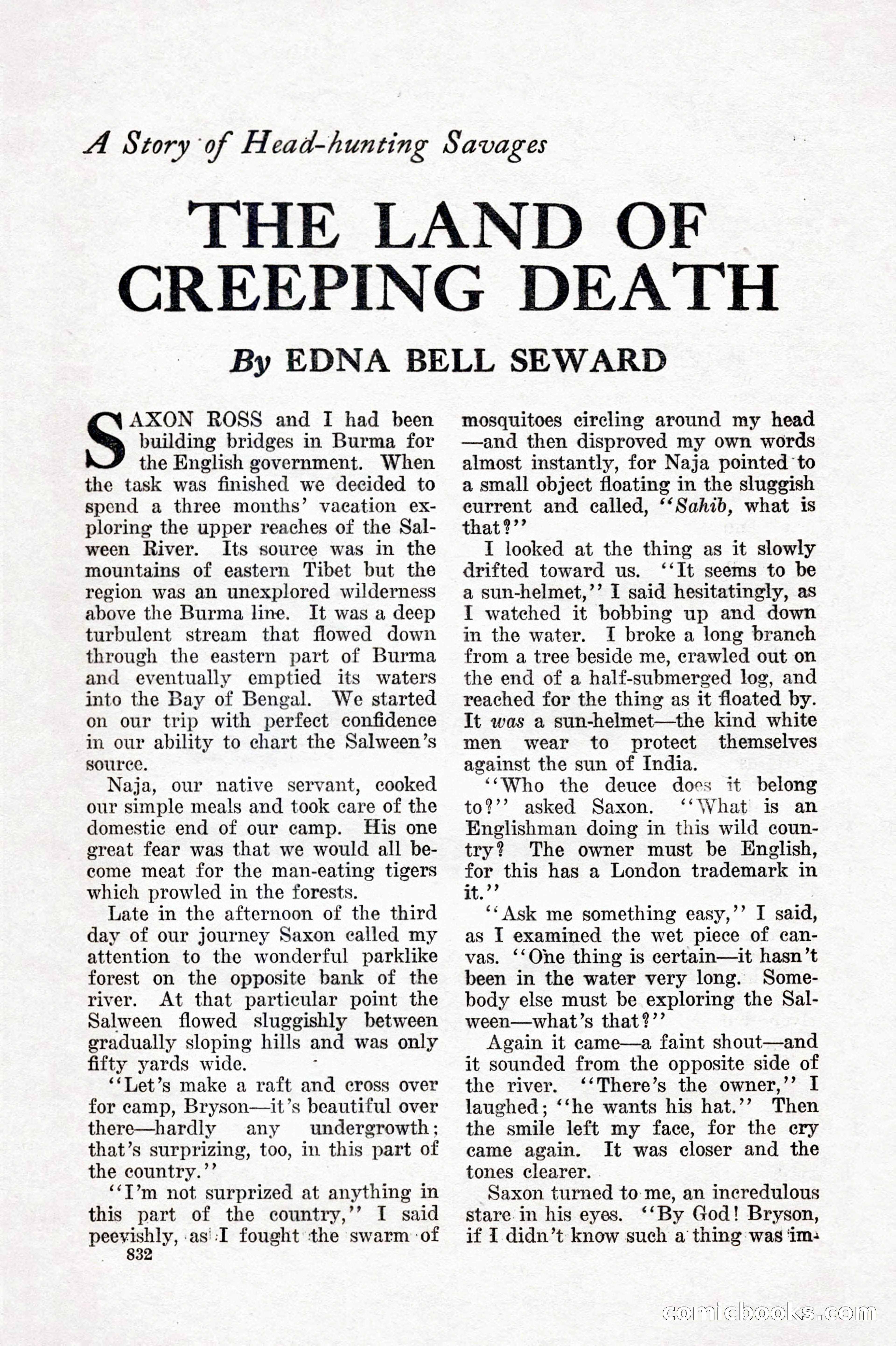 Weird Tales, Vol. IX, No. 6 — page 114 of 148