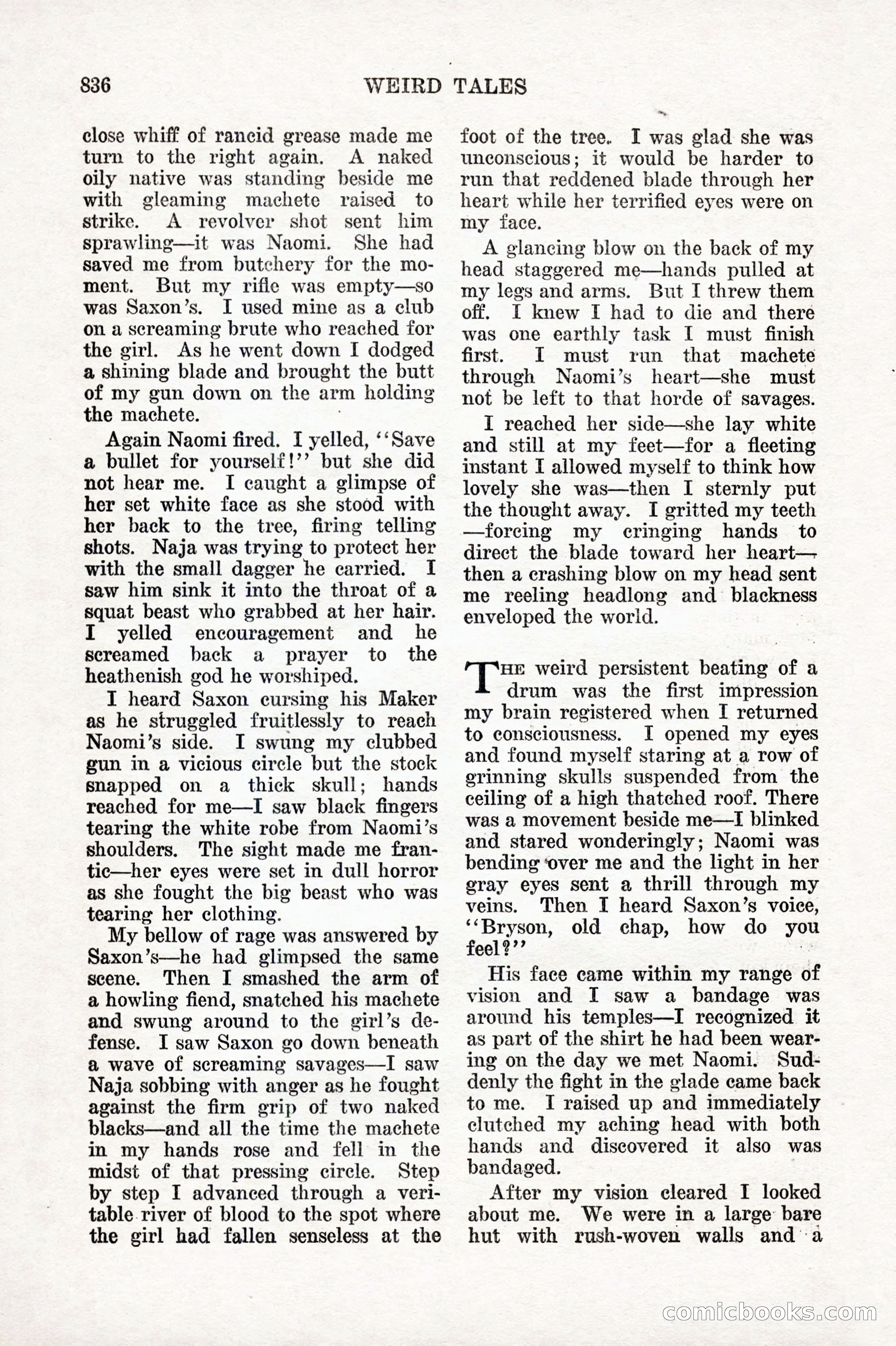 Weird Tales, Vol. IX, No. 6 — page 118 of 148