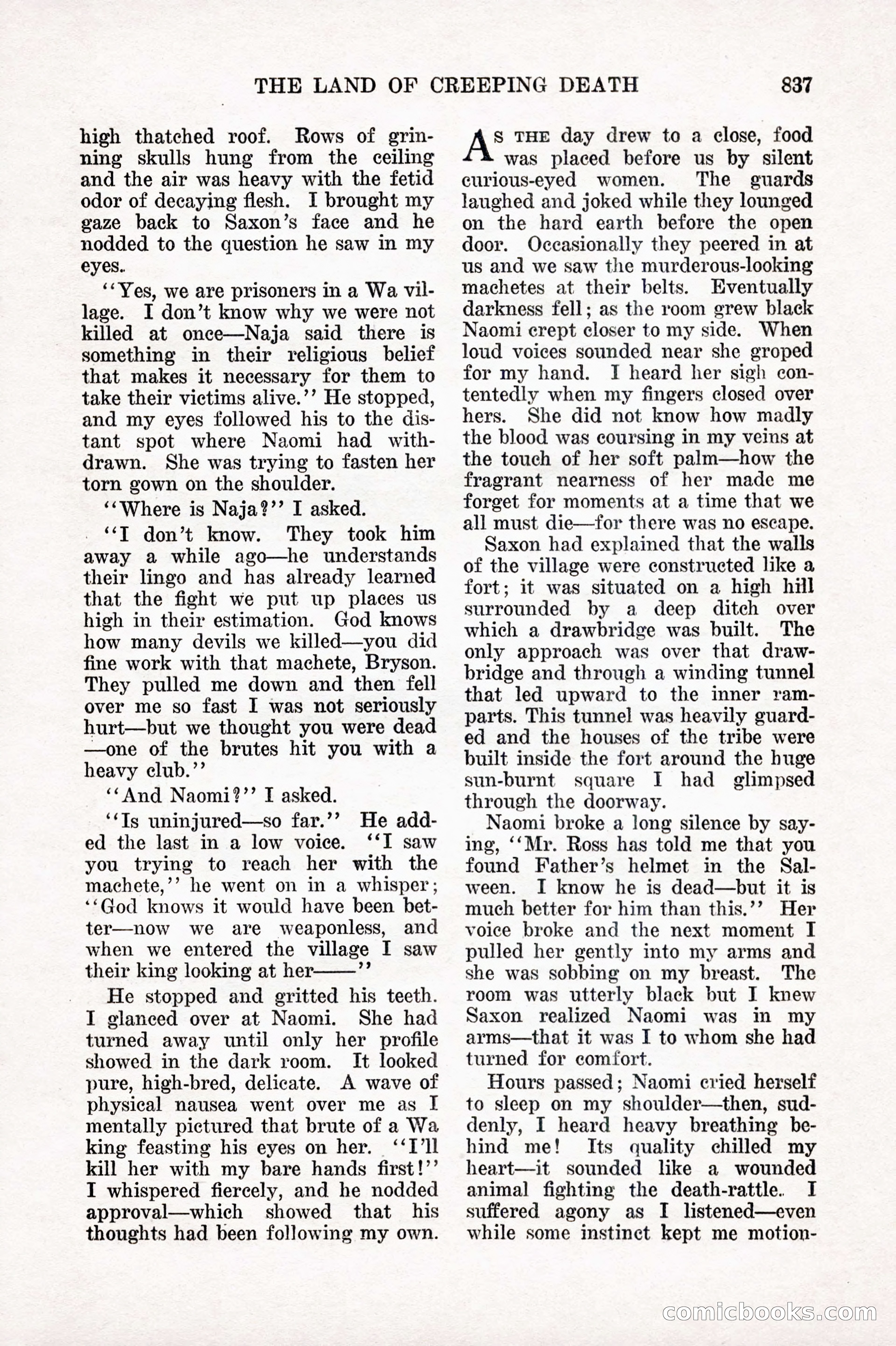 Weird Tales, Vol. IX, No. 6 — page 119 of 148