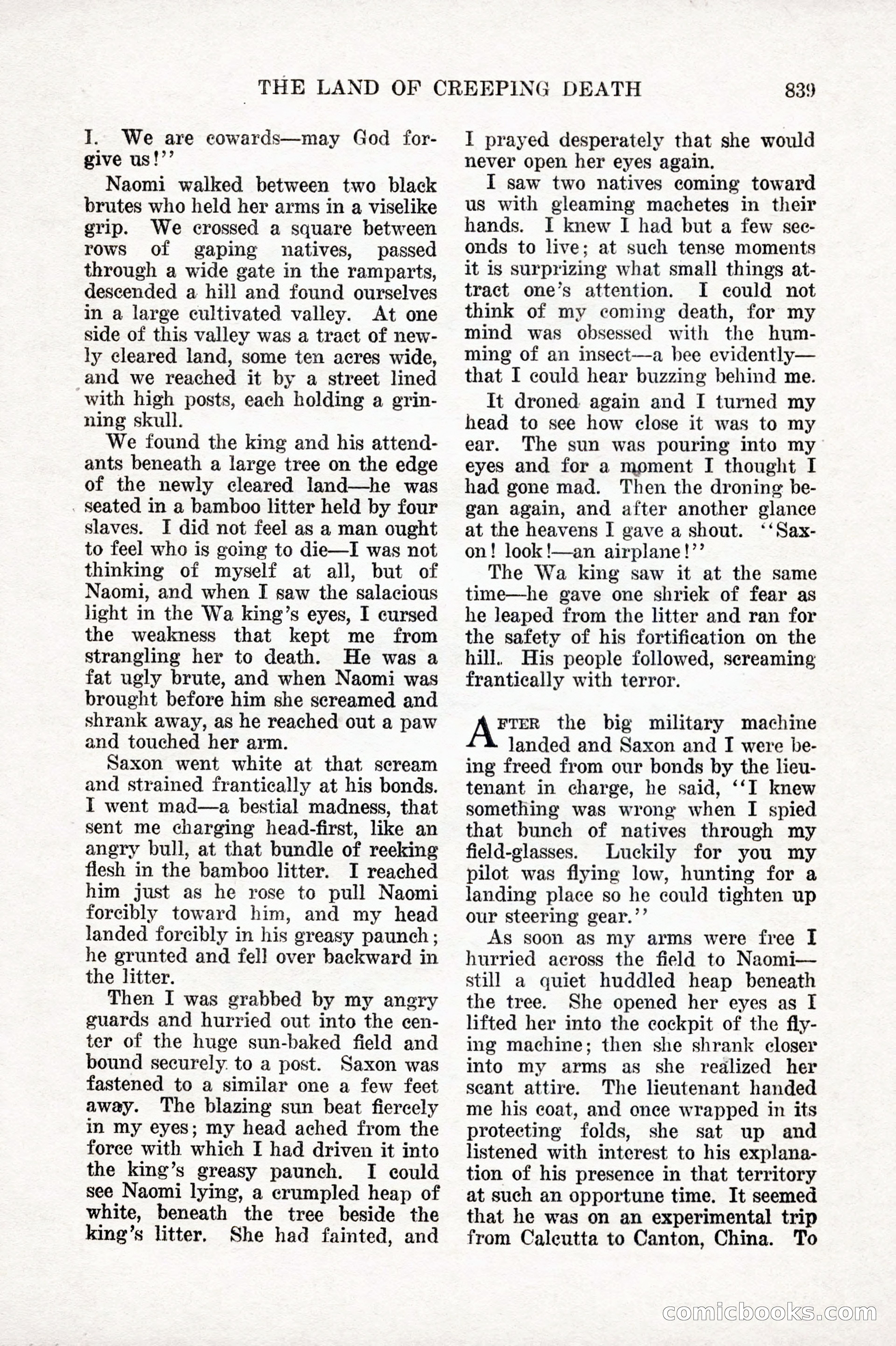 Weird Tales, Vol. IX, No. 6 — page 121 of 148