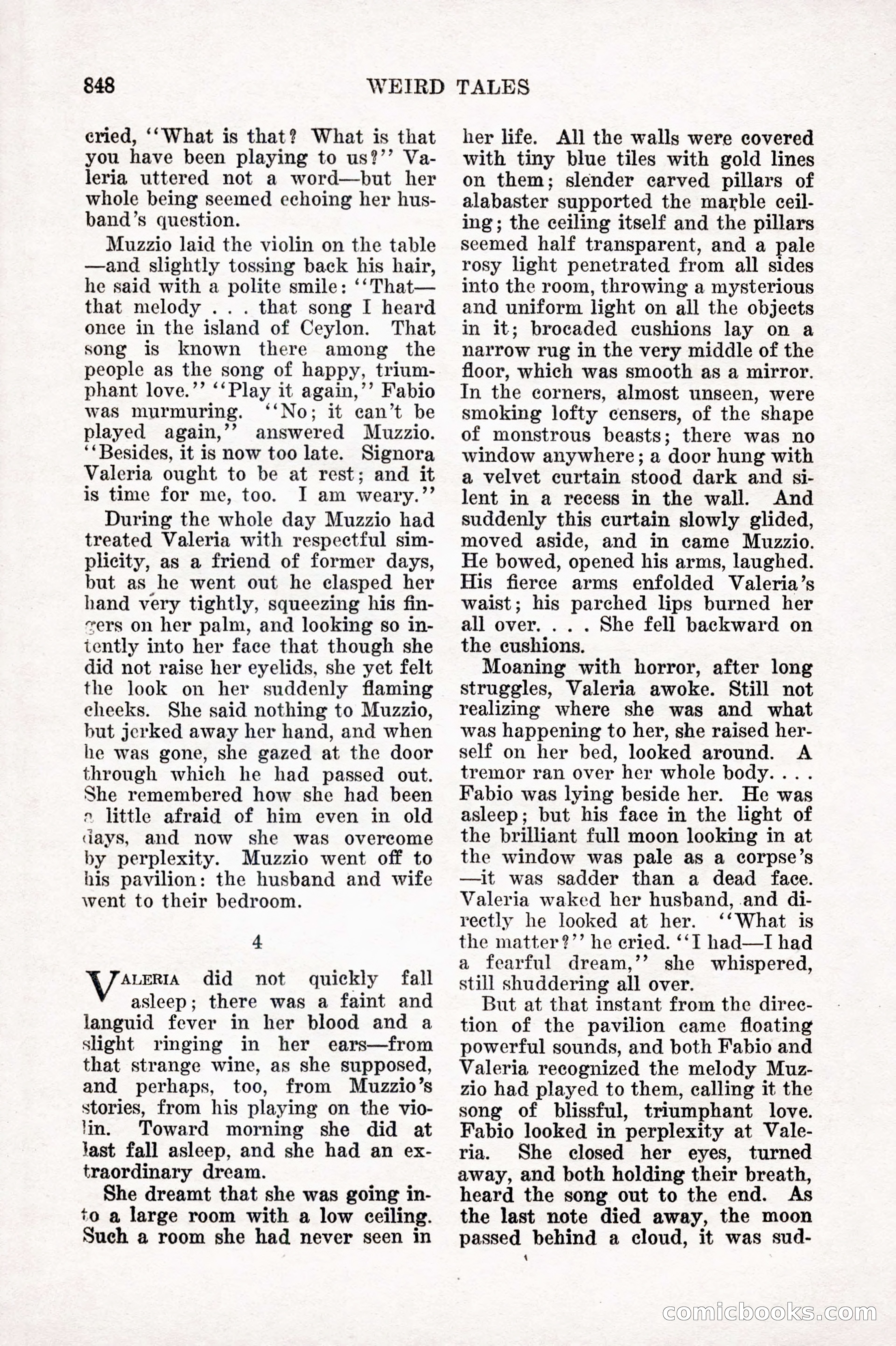 Weird Tales, Vol. IX, No. 6 — page 130 of 148