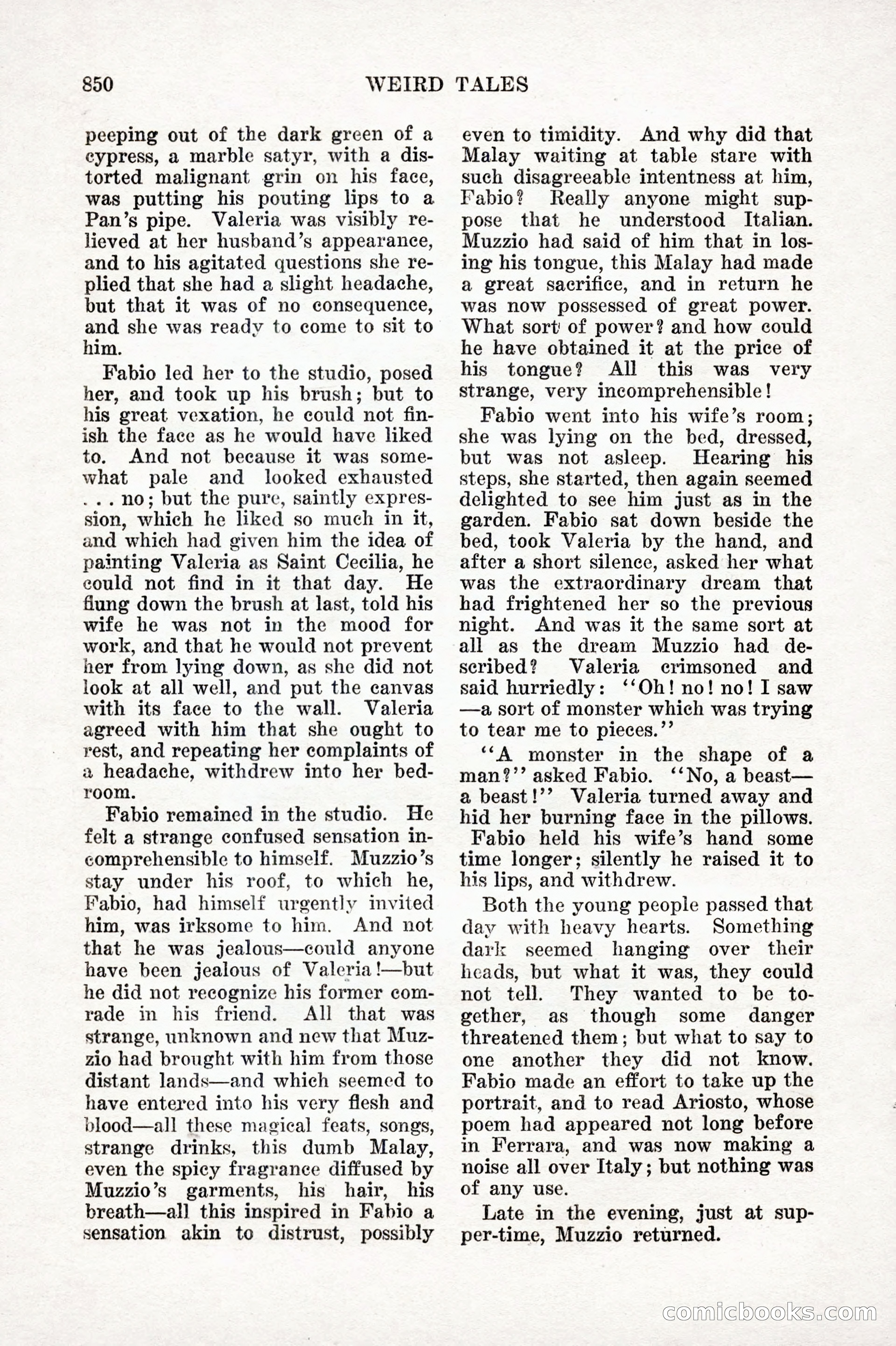 Weird Tales, Vol. IX, No. 6 — page 132 of 148