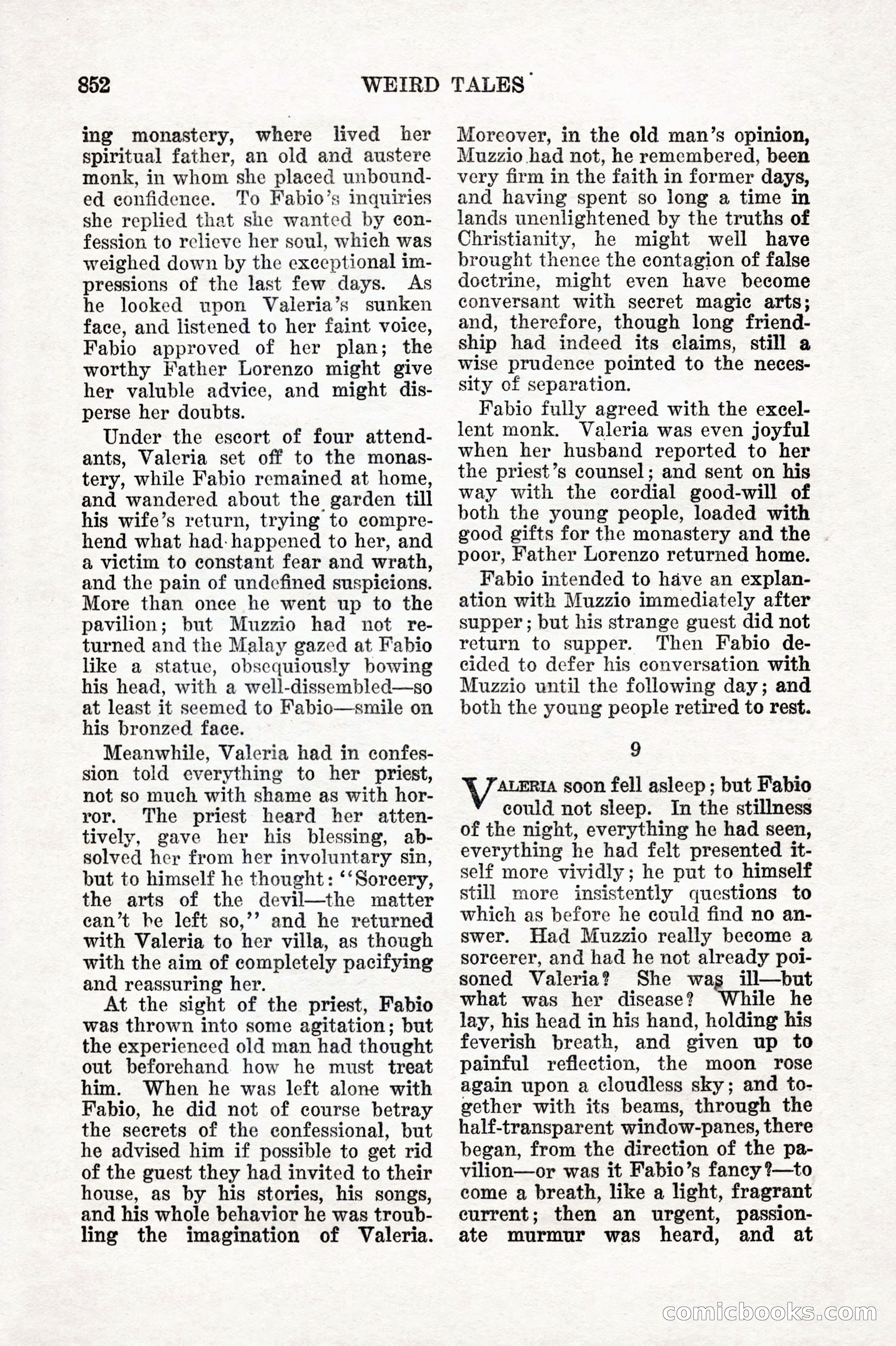Weird Tales, Vol. IX, No. 6 — page 134 of 148