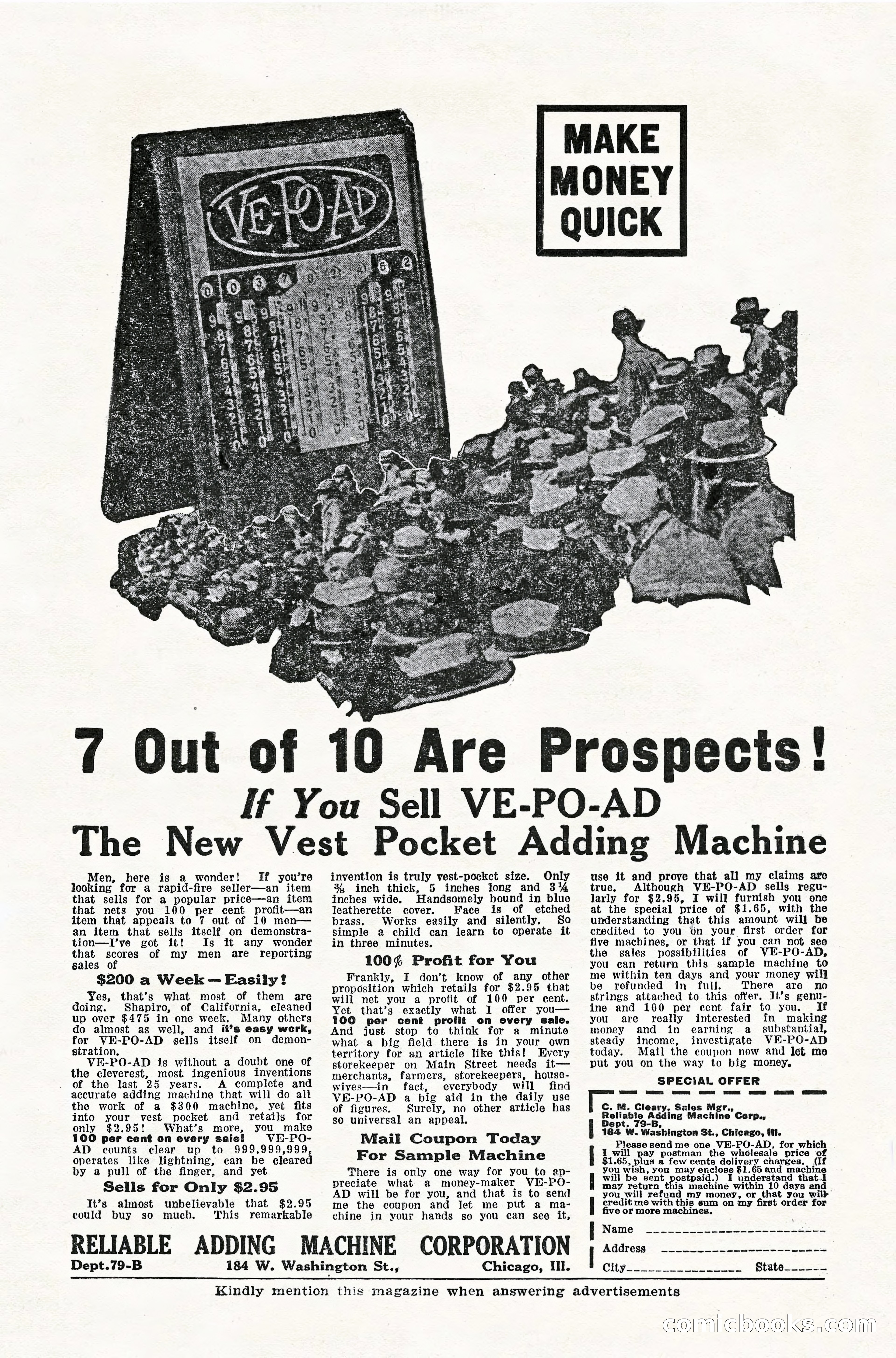Weird Tales, Vol. 10, No. 2 — page 7 of 148