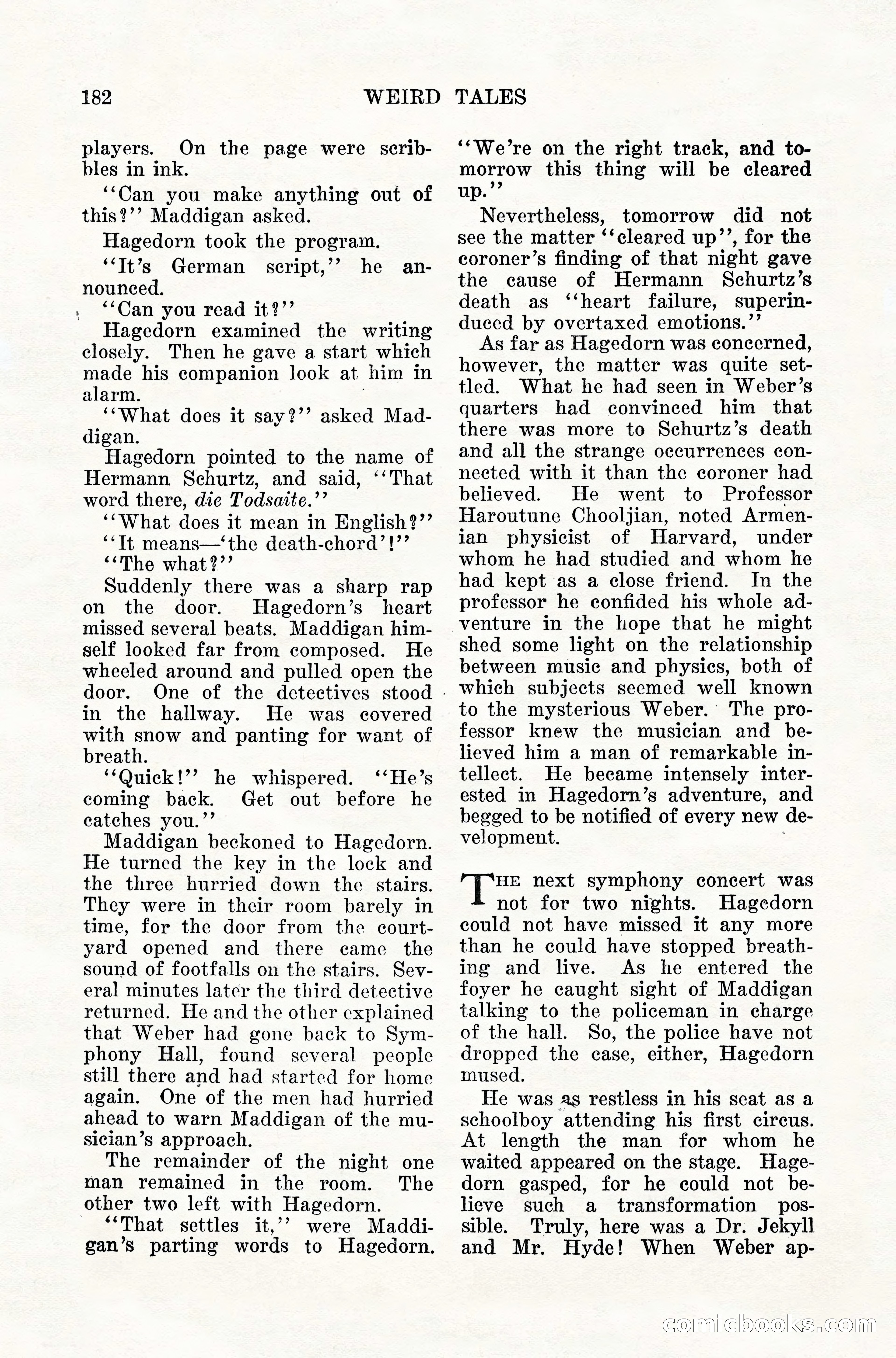 Weird Tales, Vol. 10, No. 2 — page 40 of 148