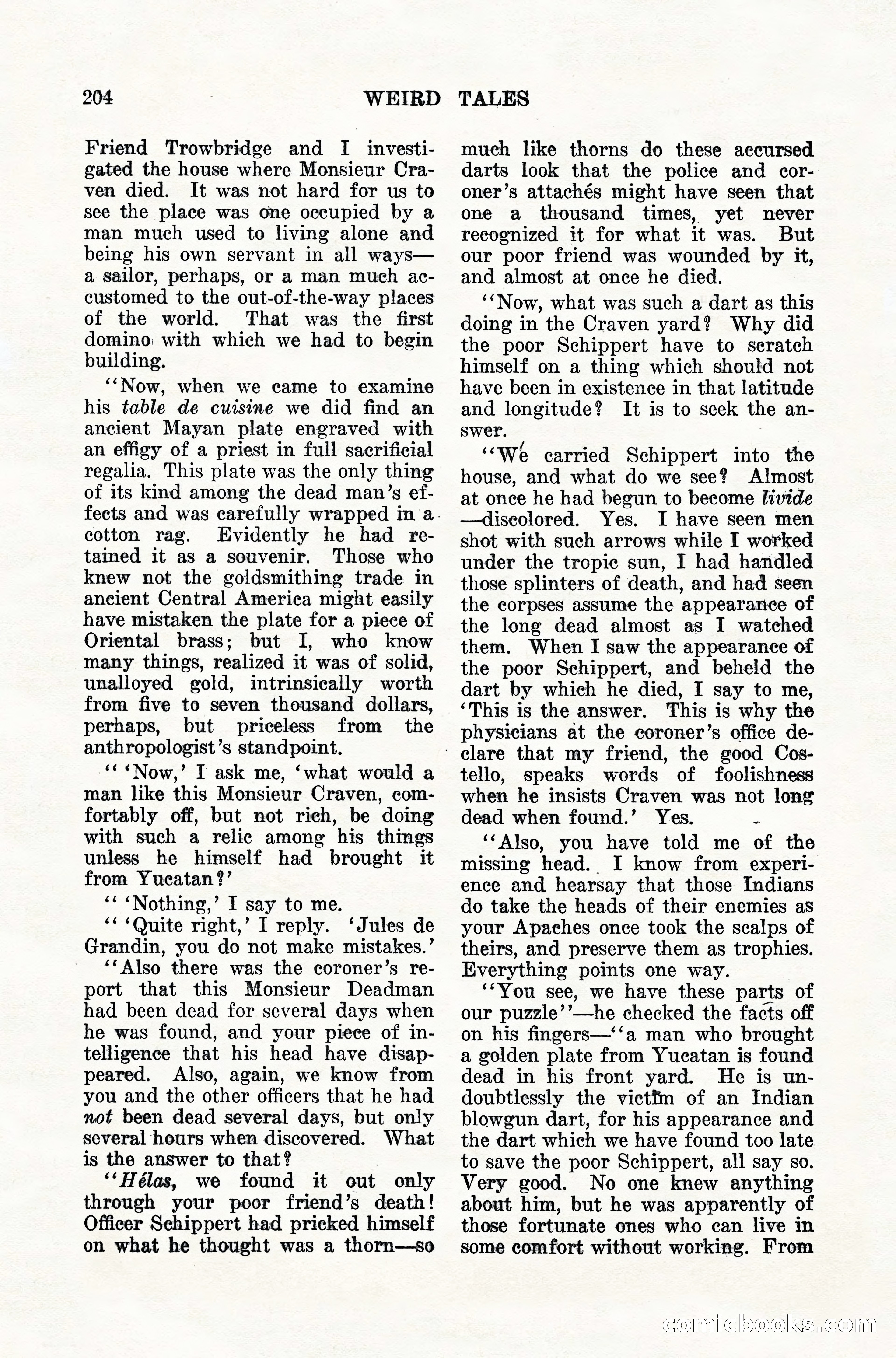 Weird Tales, Vol. 10, No. 2 — page 62 of 148