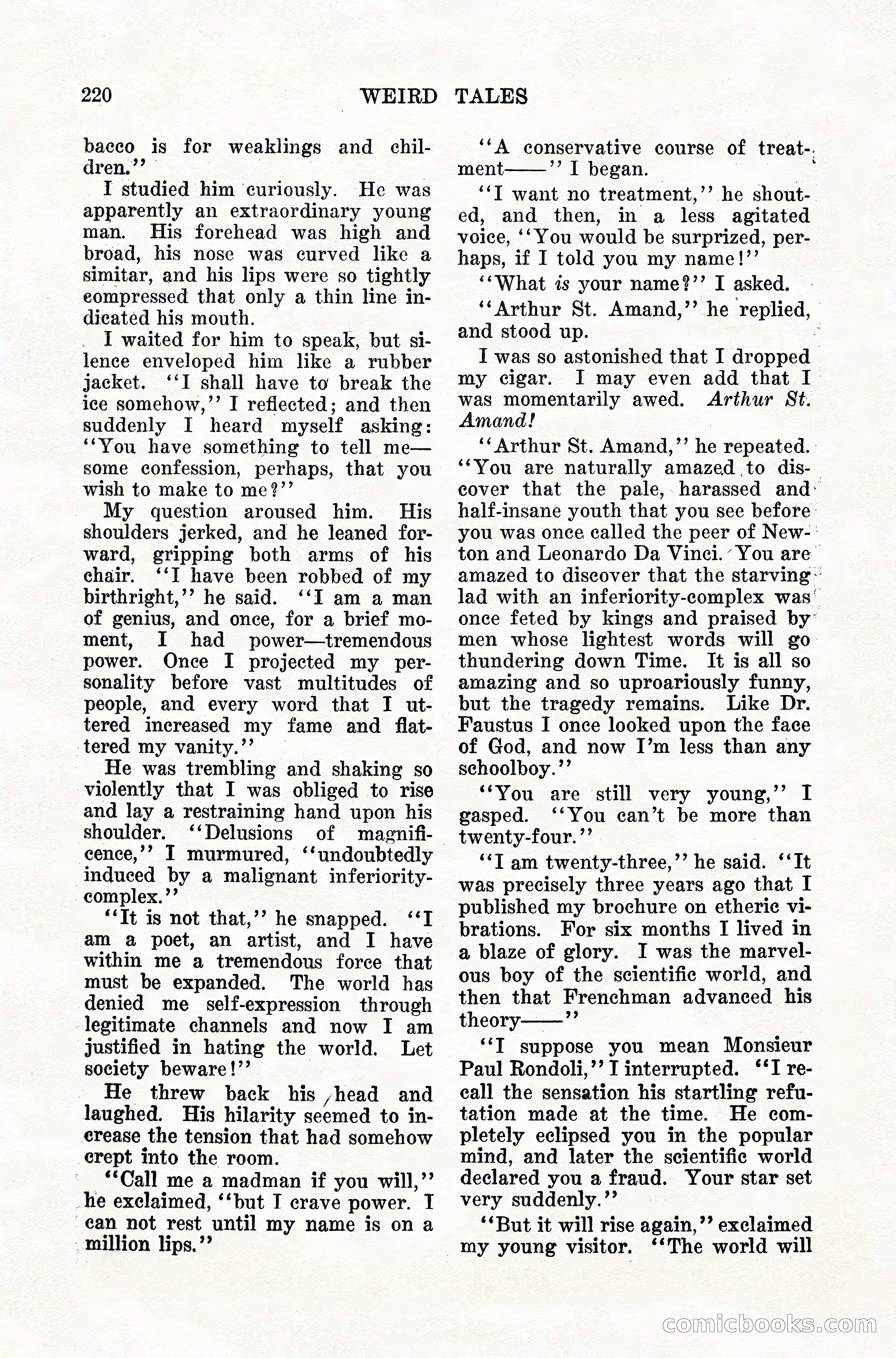 Weird Tales, Vol. 10, No. 2 — page 78 of 148